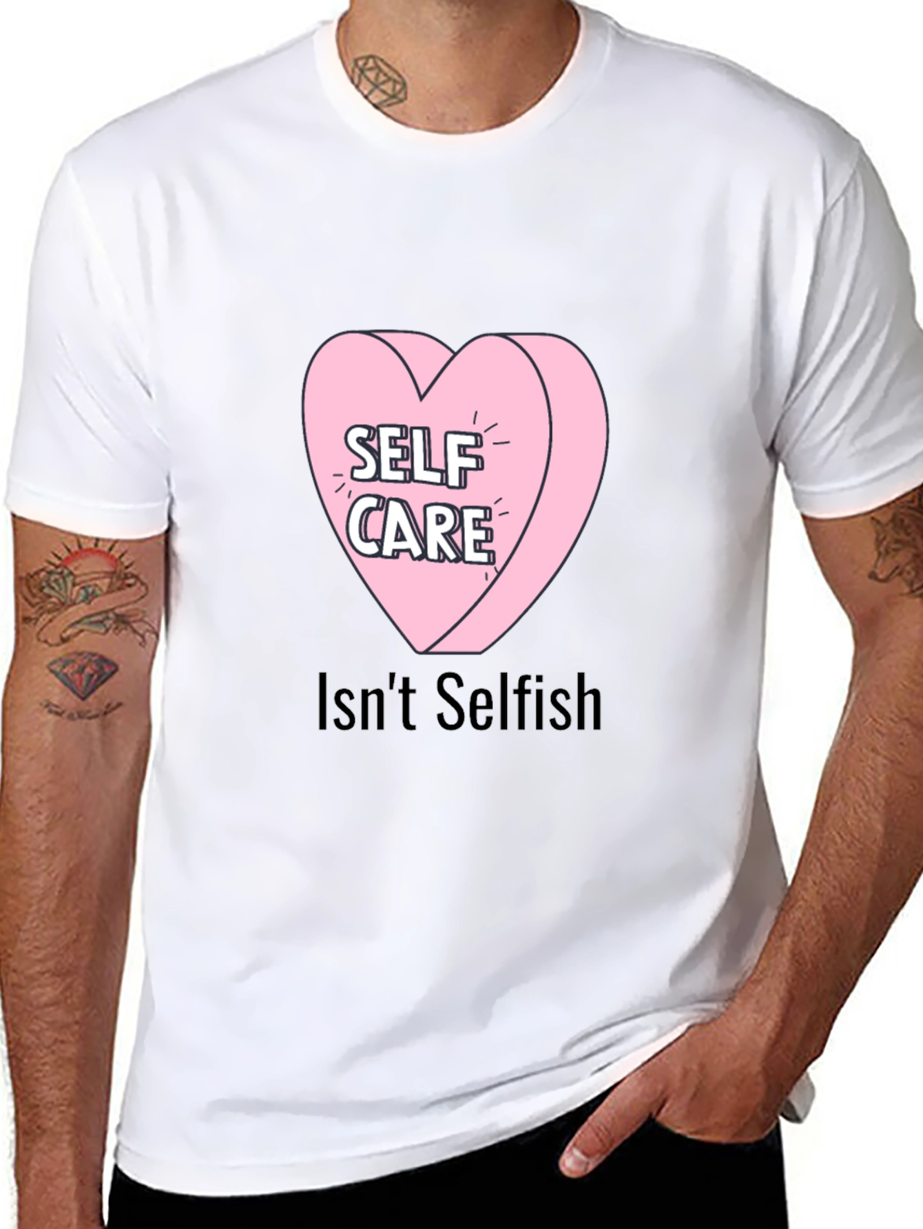 Self Care Heart Tee - Isnt Selfish T-Shirt