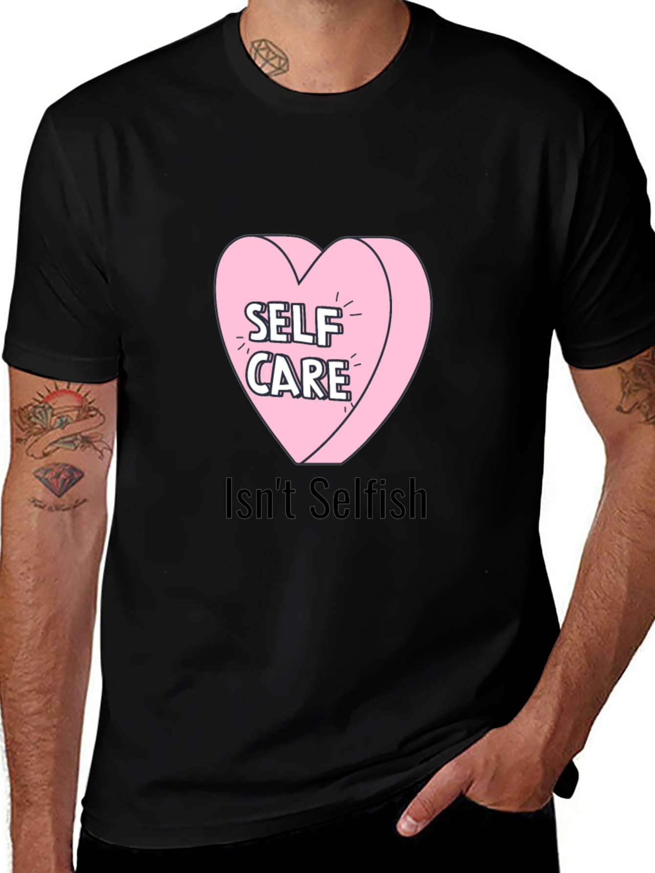 Self Care Heart Tee - Isnt Selfish T-Shirt