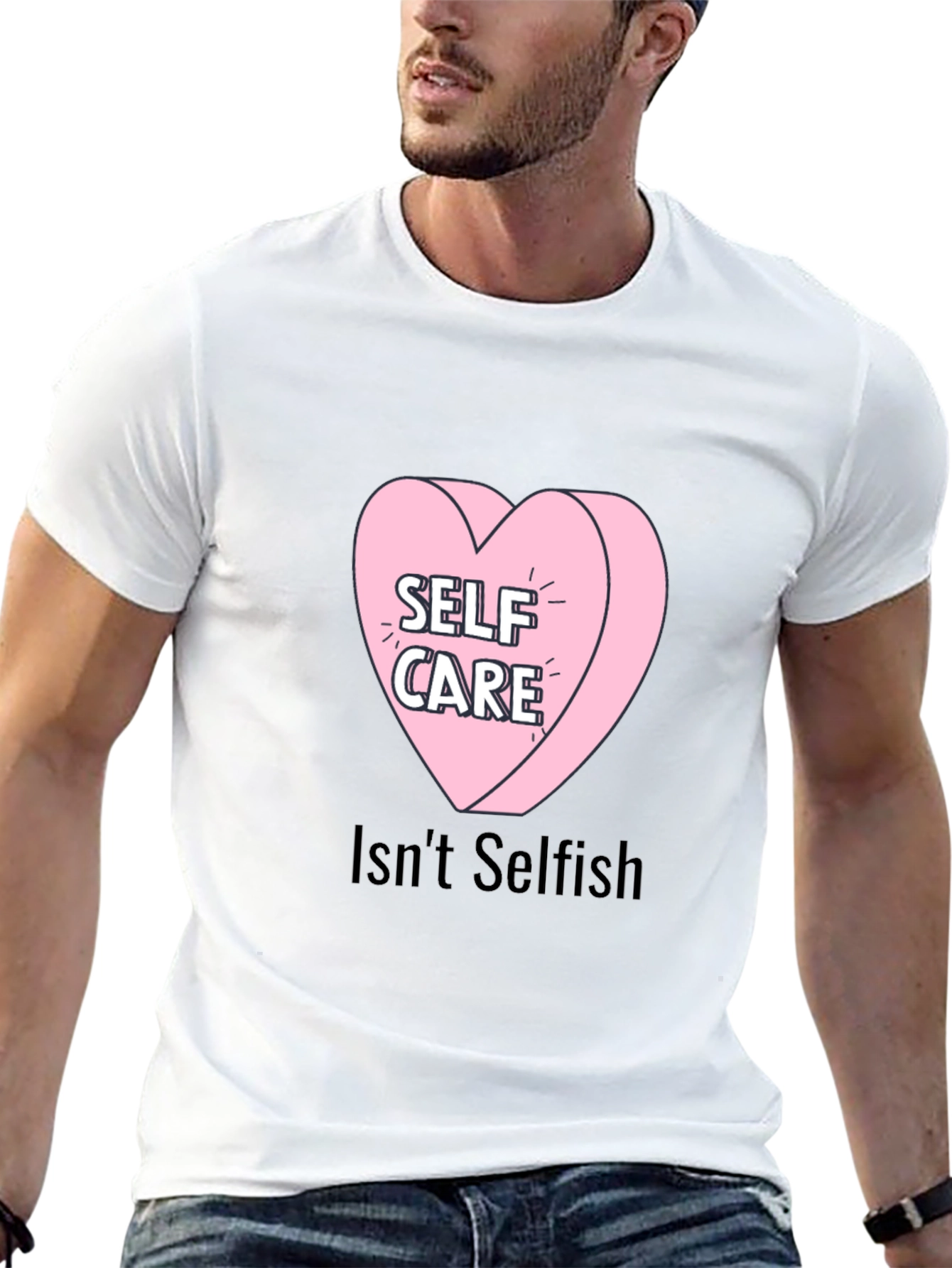 Self Care Heart Tee - Isnt Selfish T-Shirt