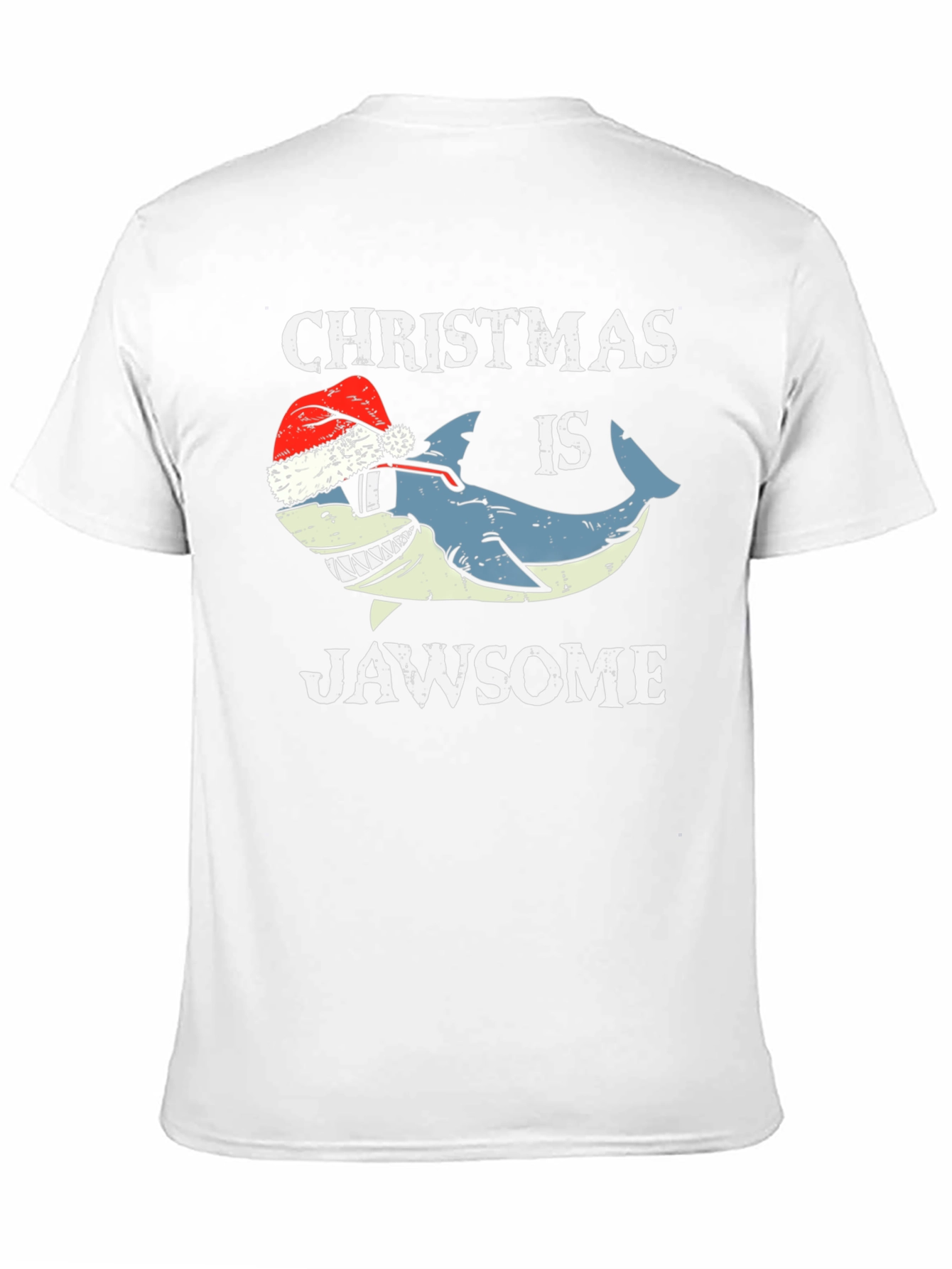 Christmas Jawsome Shark T-Shirt Holiday Tee