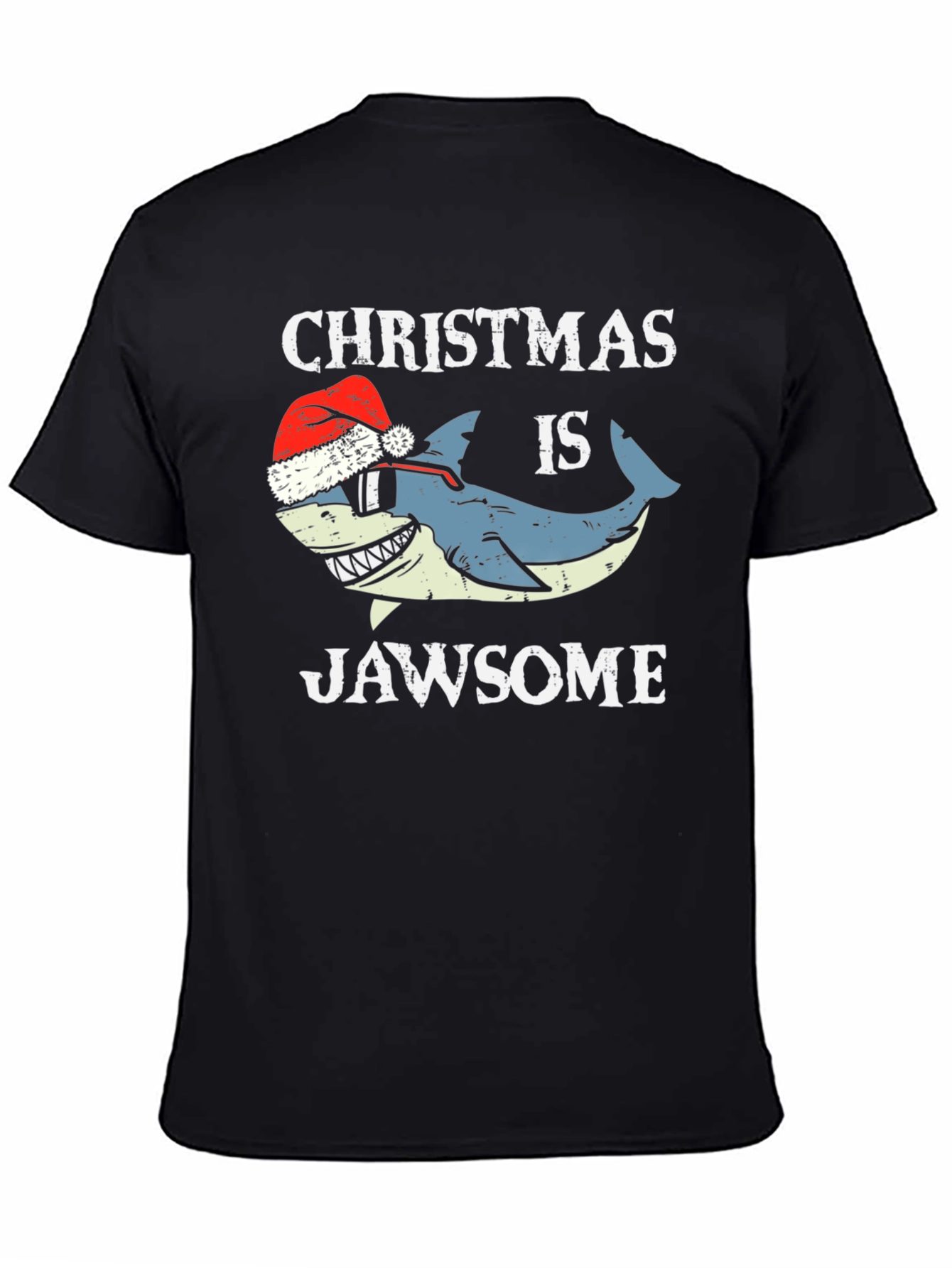 Christmas Jawsome Shark T-Shirt Holiday Tee