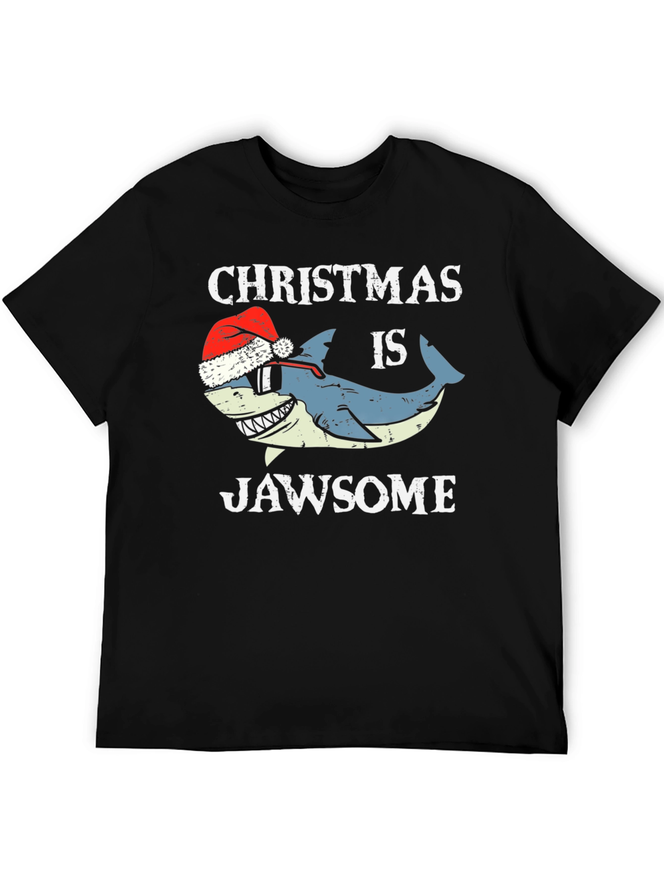 Christmas Jawsome Shark T-Shirt Holiday Tee