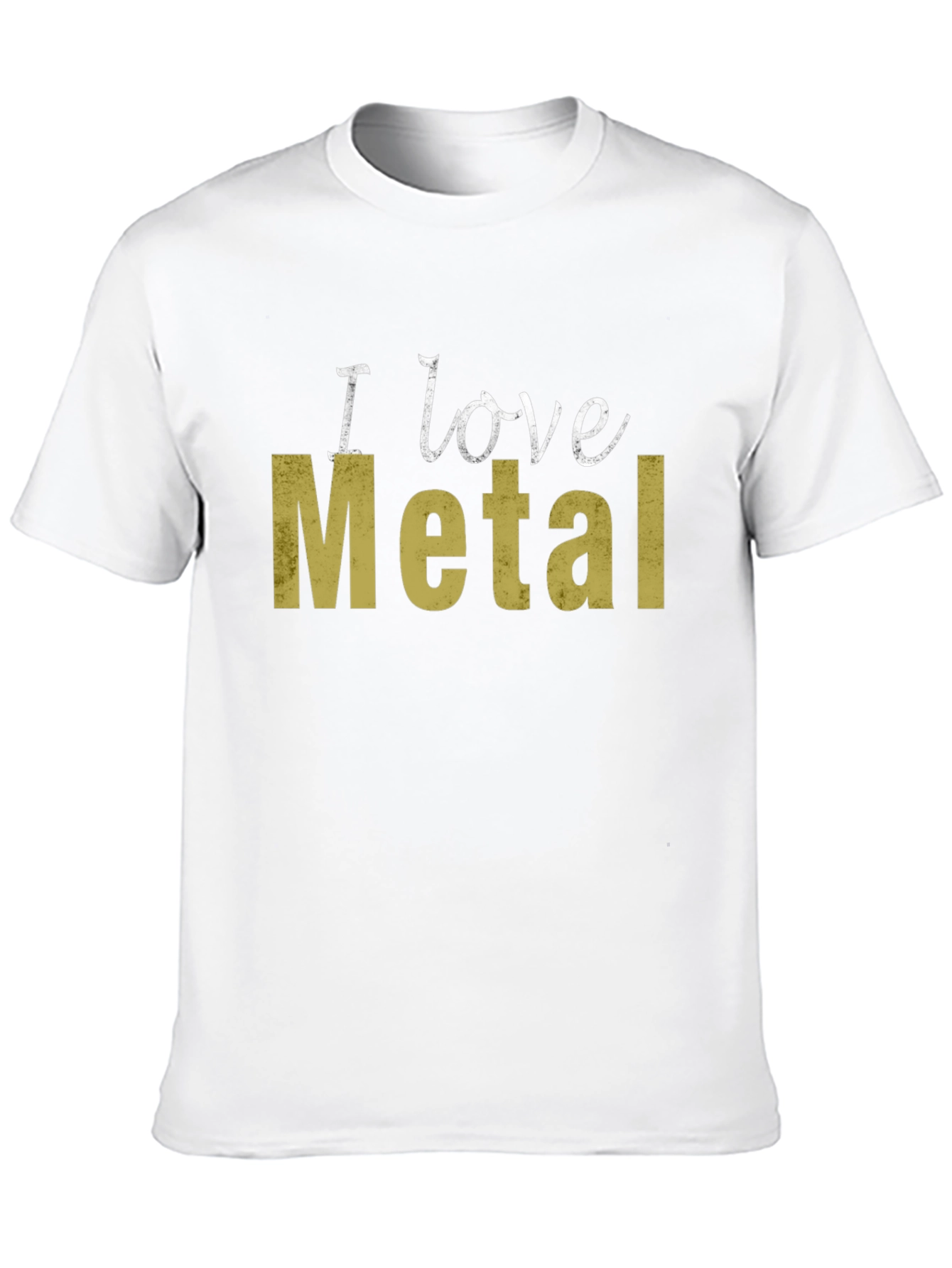 I Love Metal Graphic Tee - Black Cotton T-Shirt