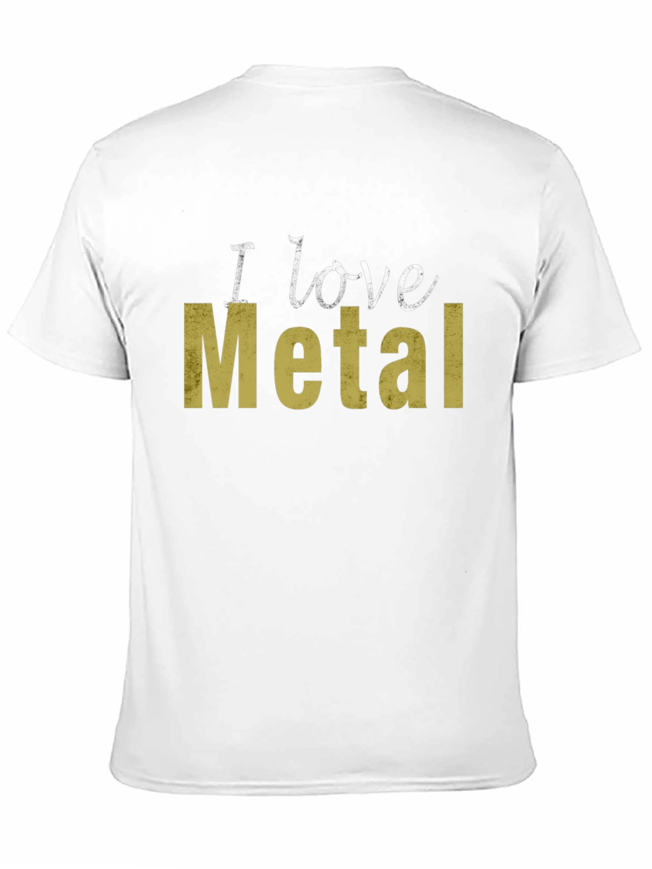 I Love Metal Graphic Tee - Black Cotton T-Shirt