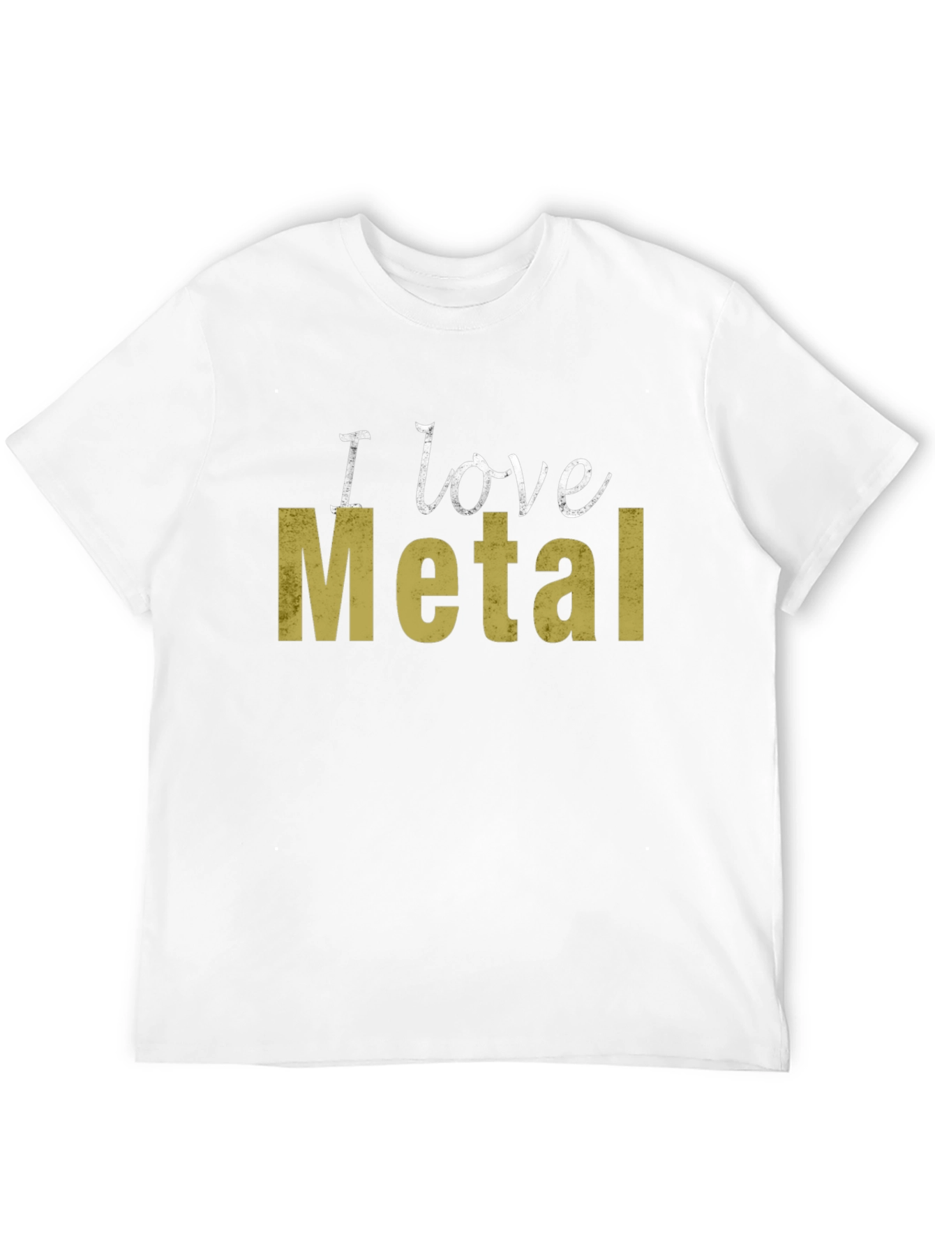 I Love Metal Graphic Tee - Black Cotton T-Shirt