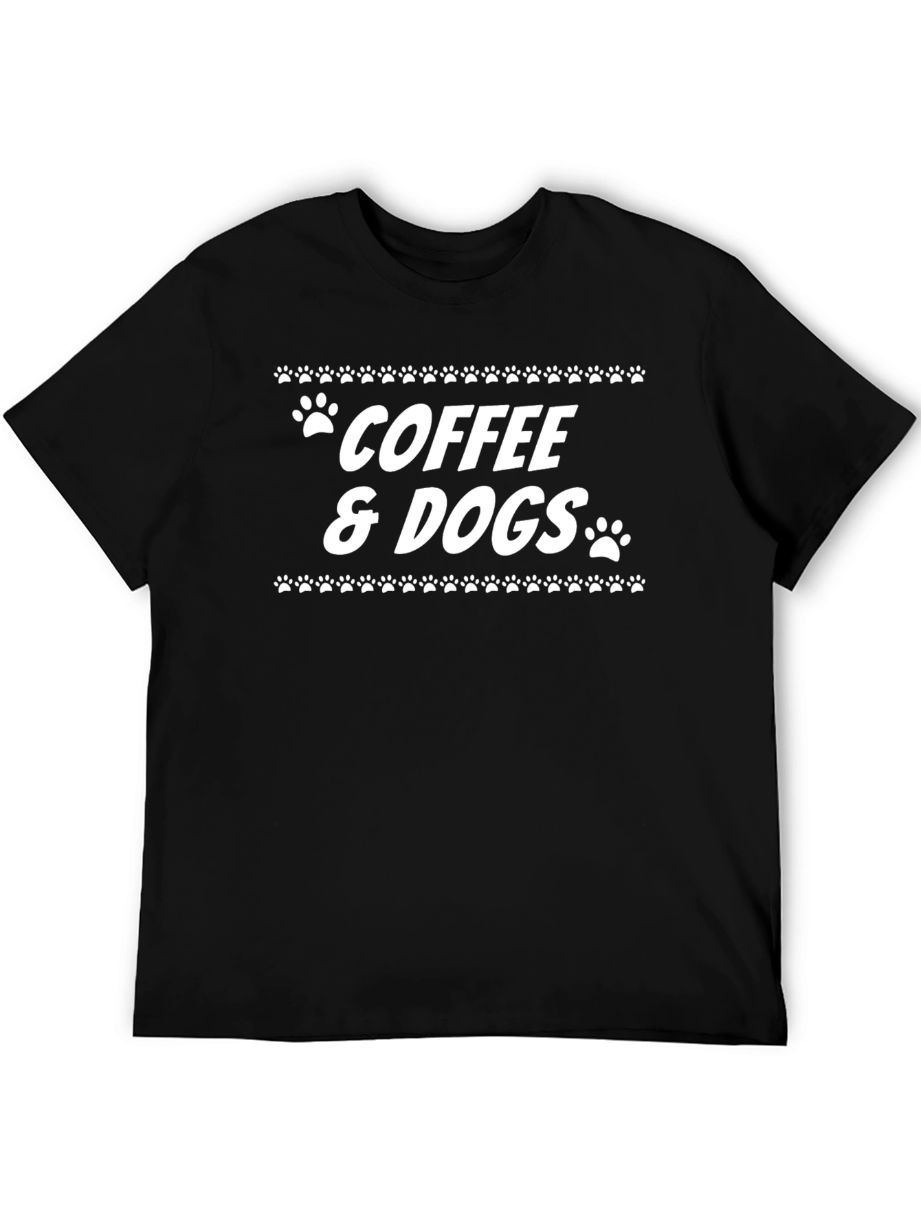Coffee & Dogs Graphic Tee - Unisex Cotton T-Shirt