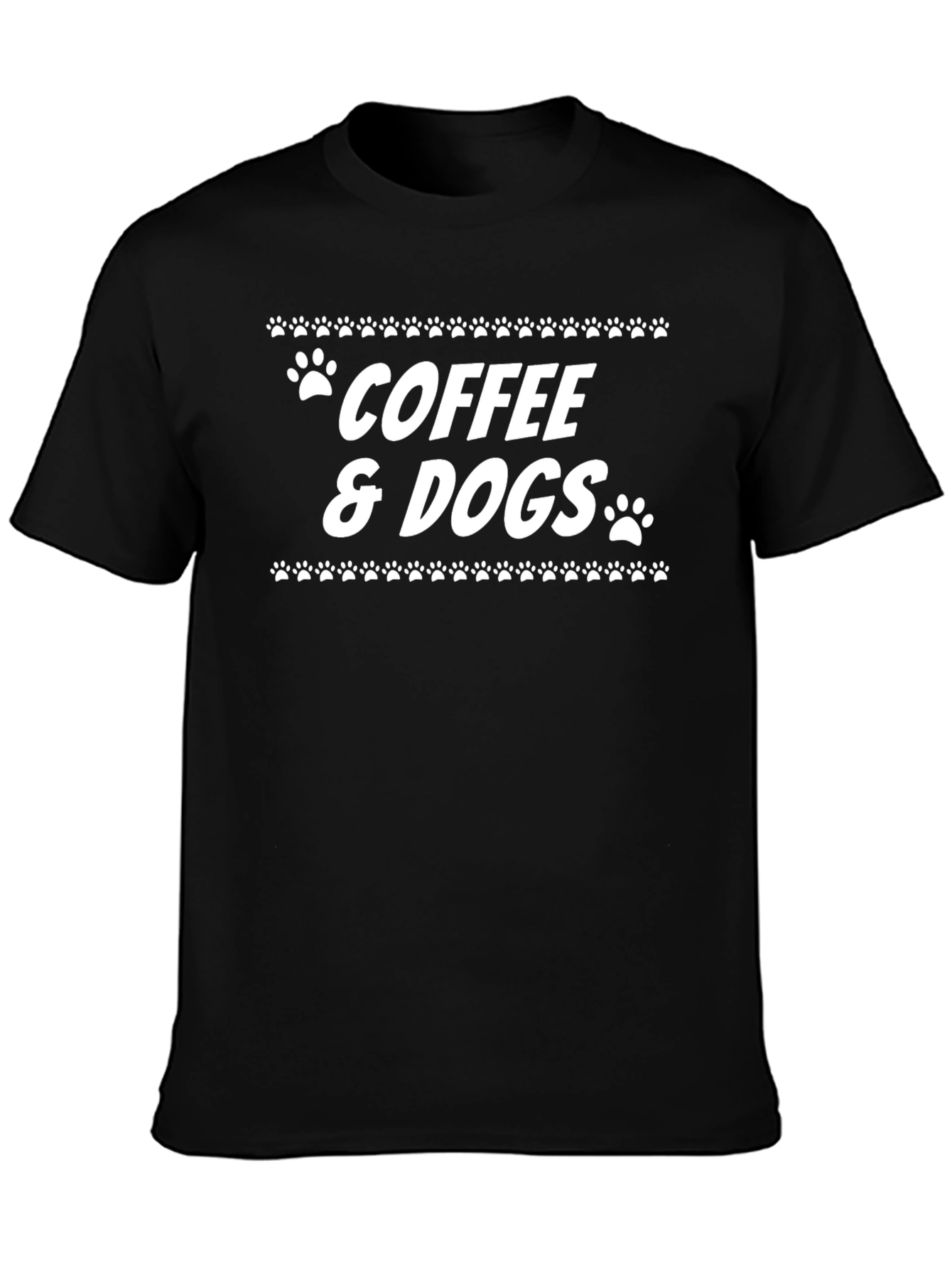 Coffee & Dogs Graphic Tee - Unisex Cotton T-Shirt