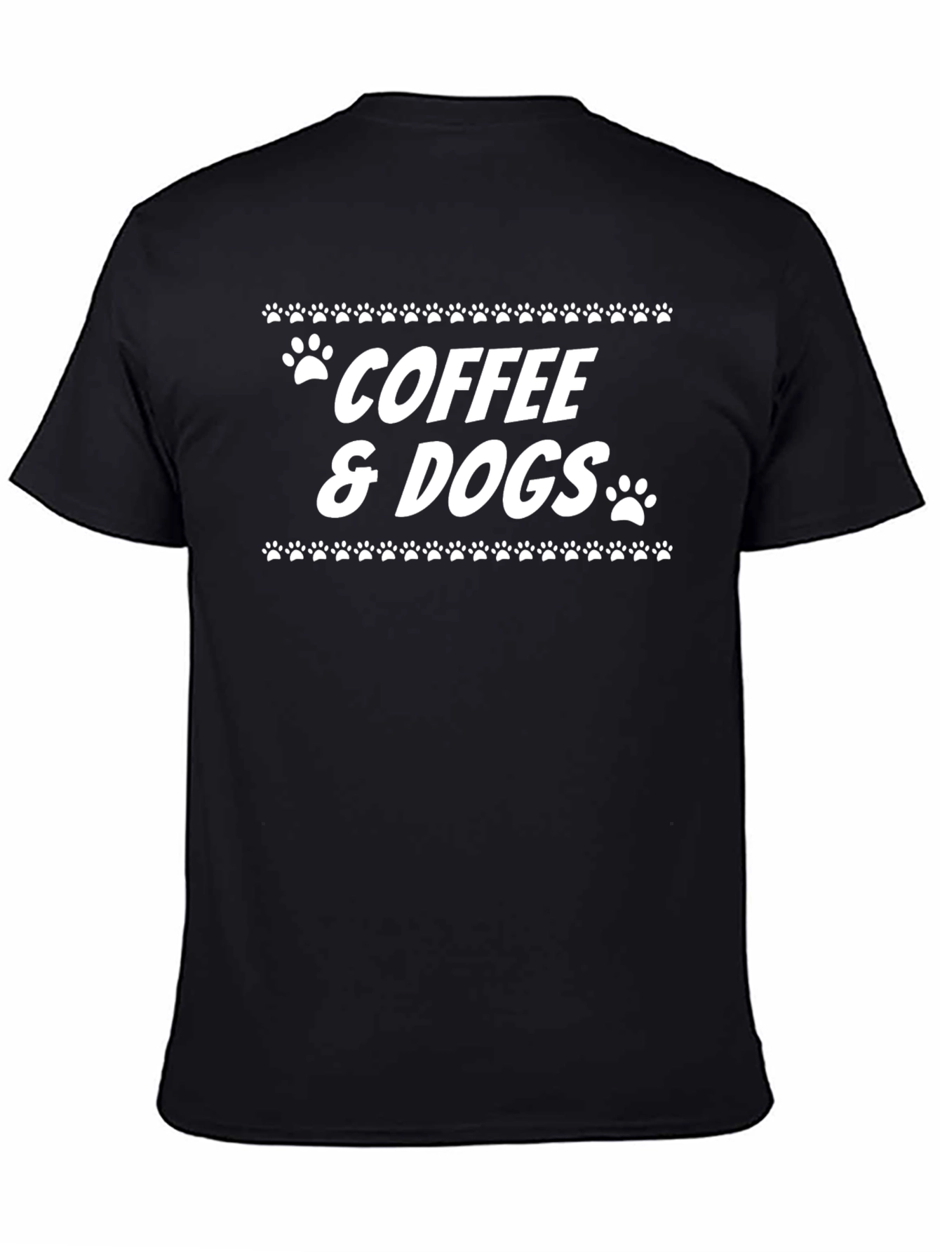 Coffee & Dogs Graphic Tee - Unisex Cotton T-Shirt