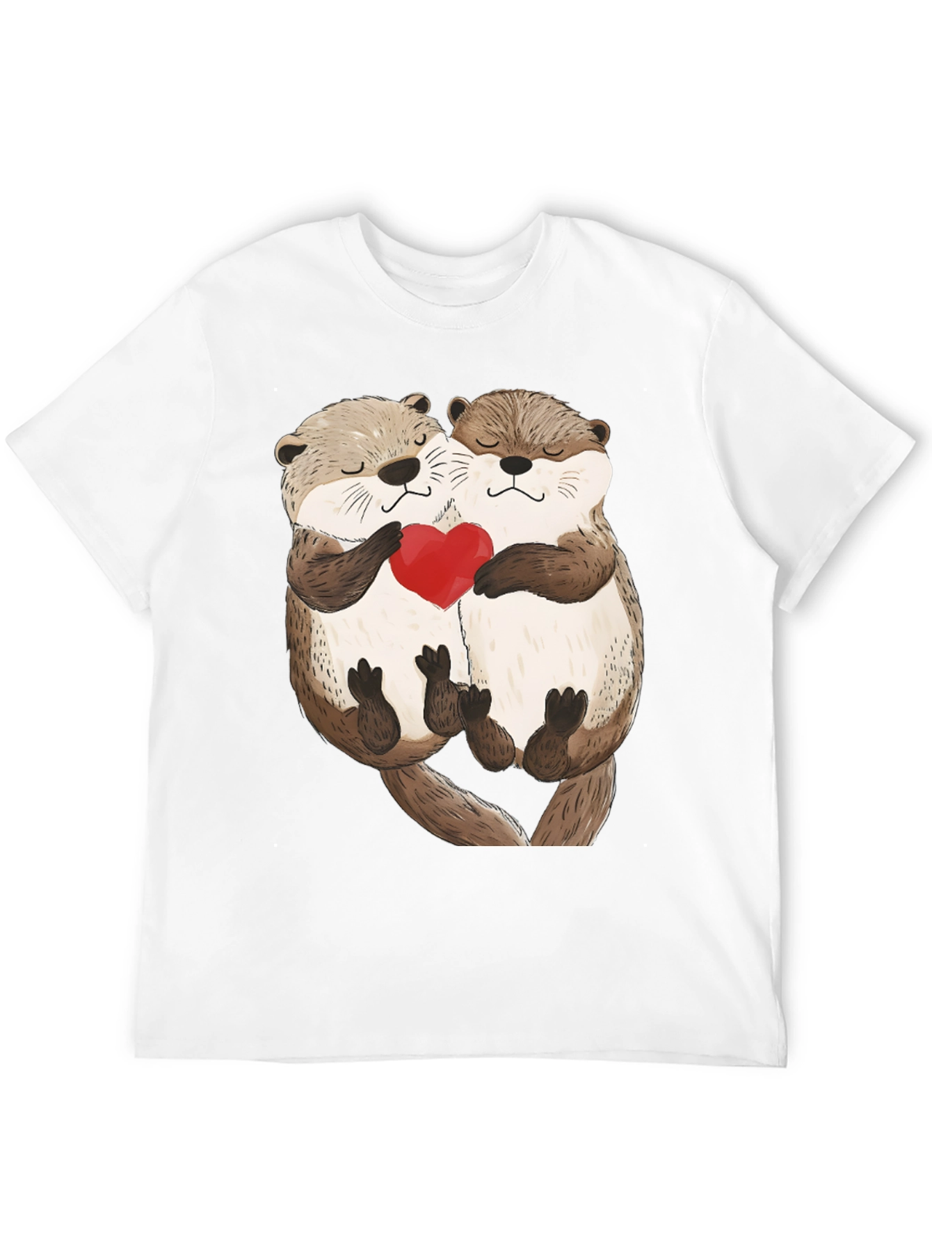 Otter Love Black T-Shirt