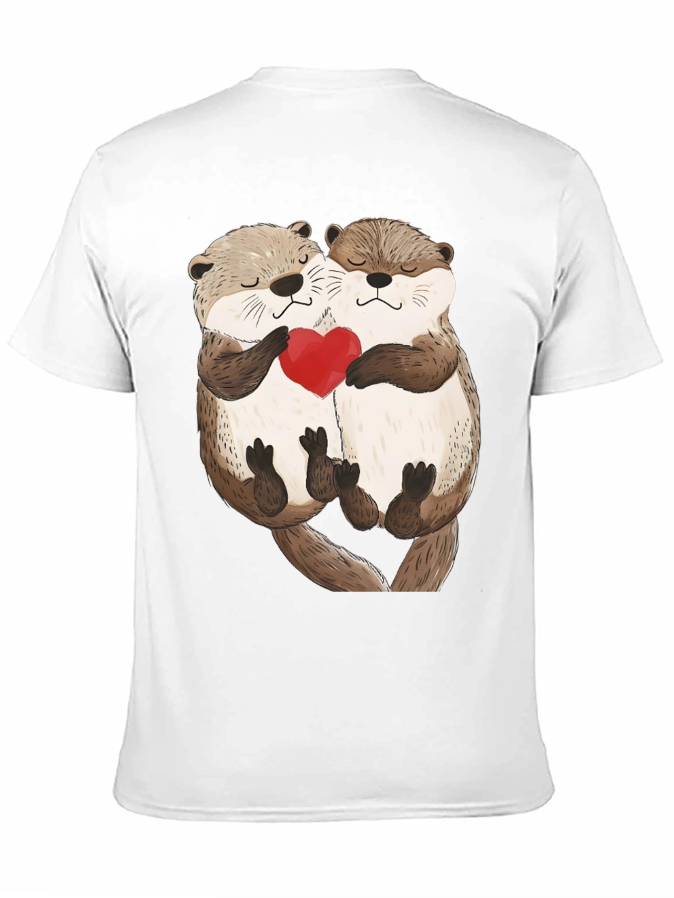 Otter Love Black T-Shirt