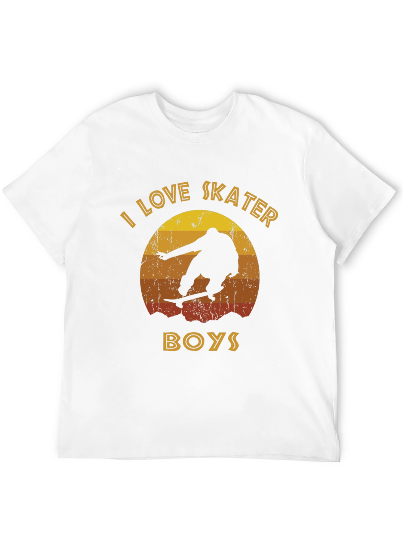I Love Skater Boys Retro Graphic Tee