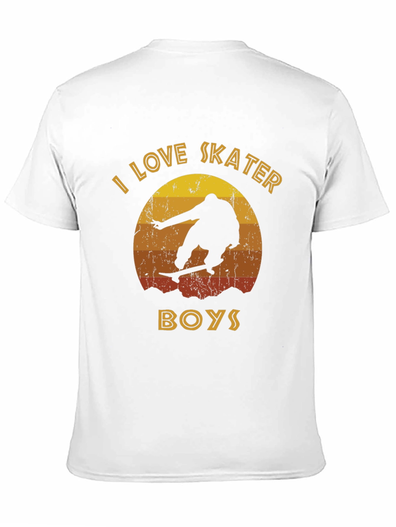 I Love Skater Boys Retro Graphic Tee