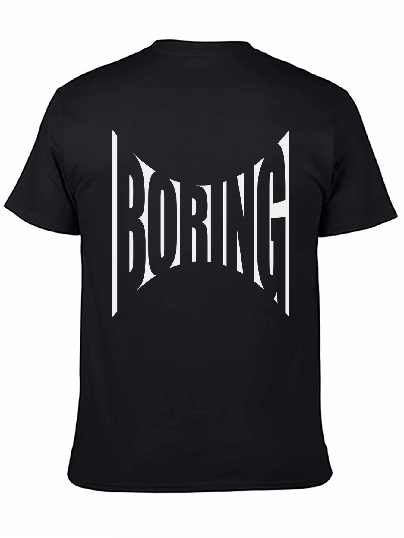 Boring Graphic Tee - Mens Black T-Shirt