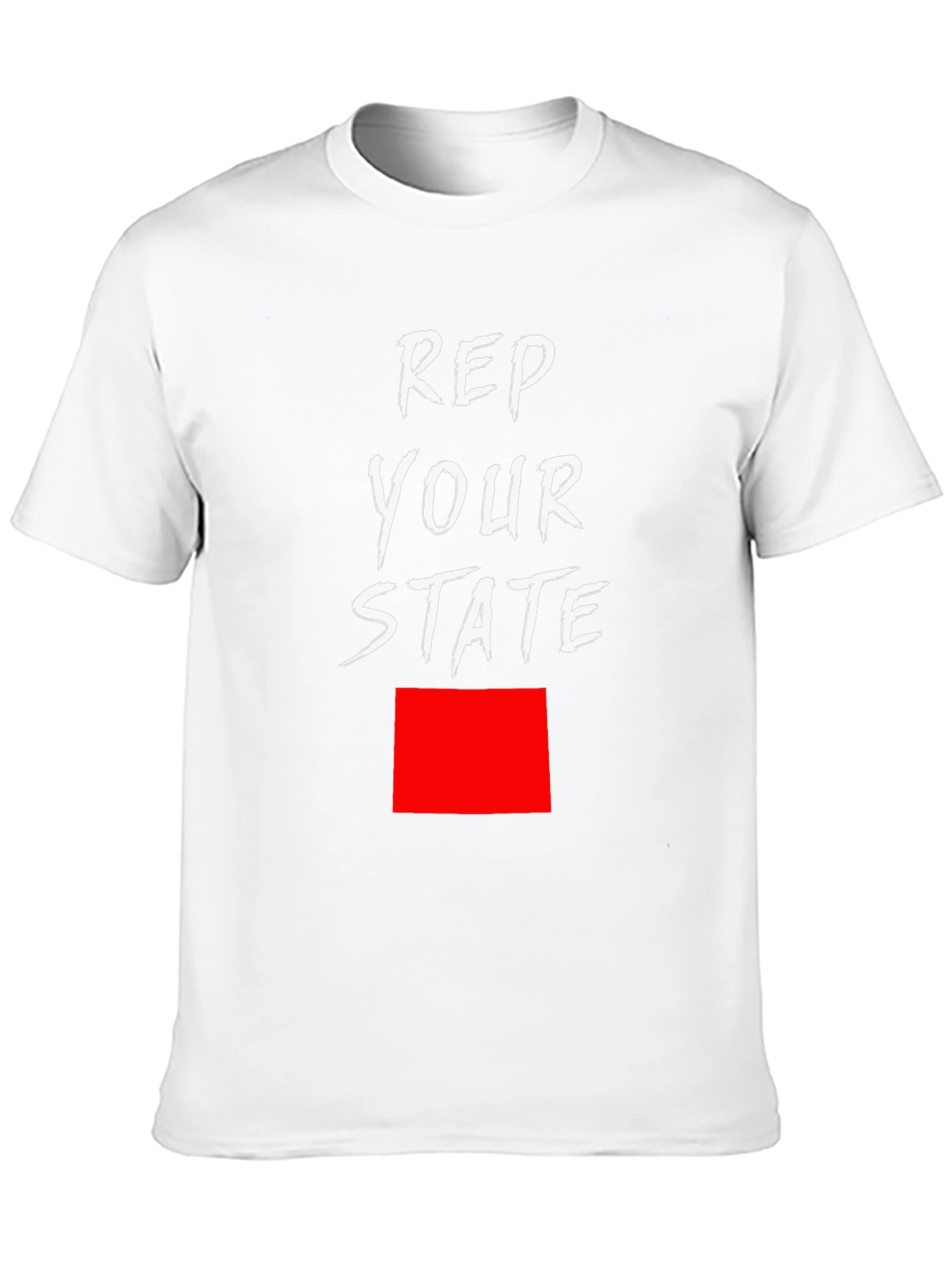 Rep Your State Graphic Tee - Black Cotton T-Shirt