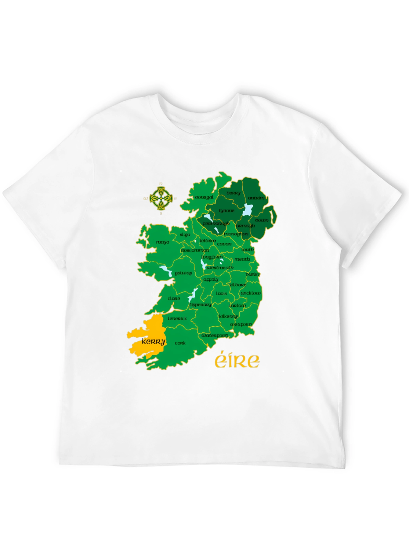 Ireland Map Graphic T-Shirt