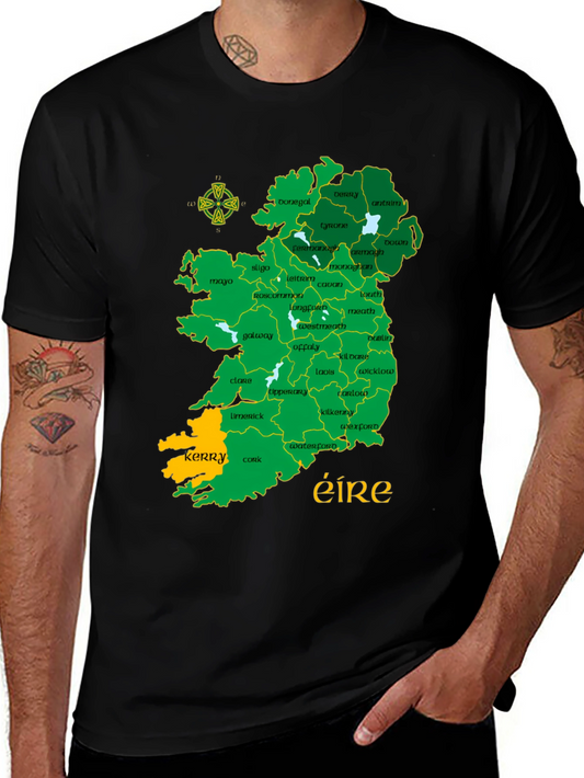 Ireland Map Graphic T-Shirt