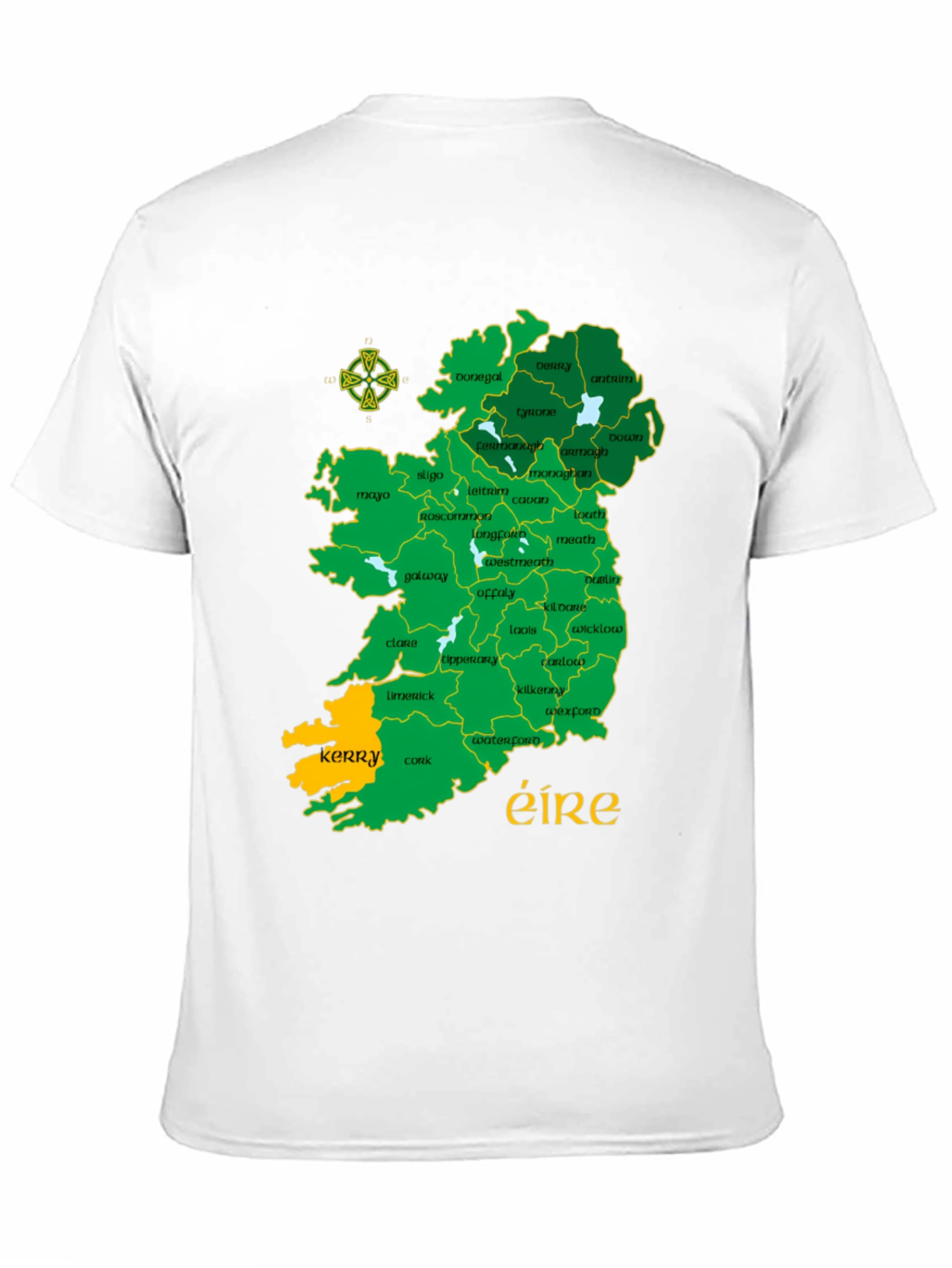 Ireland Map Graphic T-Shirt