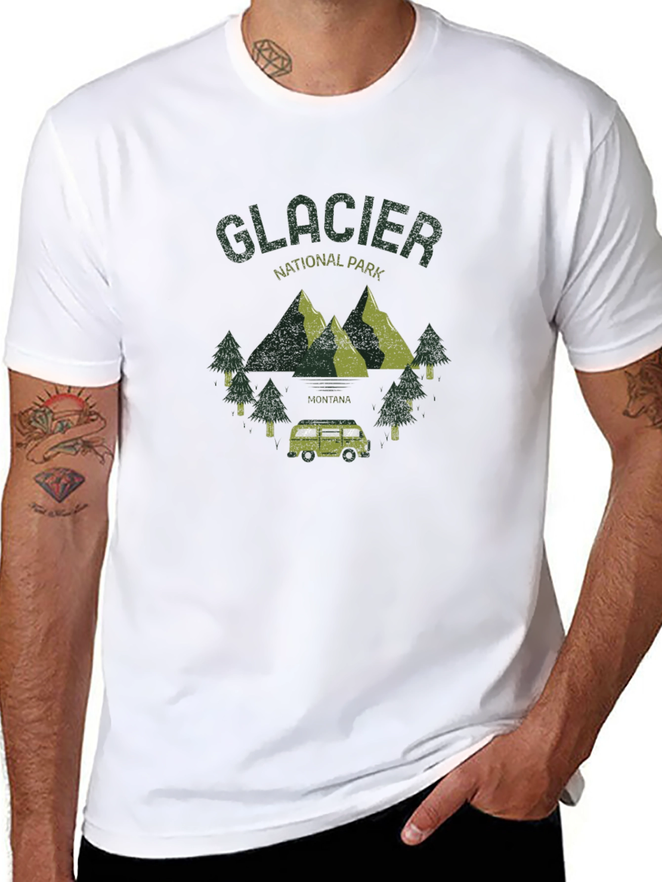 Glacier National Park Graphic T-Shirt