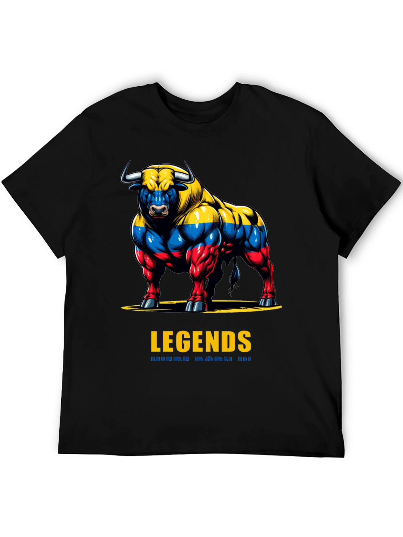 Legends Bull Graphic T-Shirt - Premium Cotton