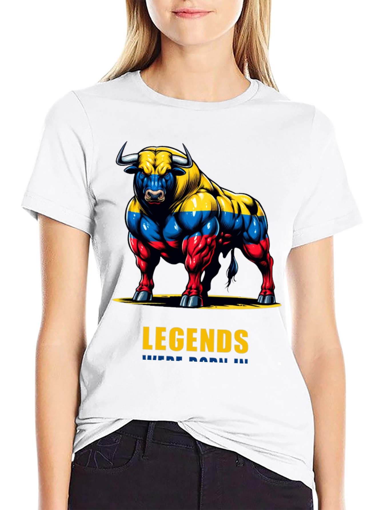 Legends Bull Graphic T-Shirt - Premium Cotton