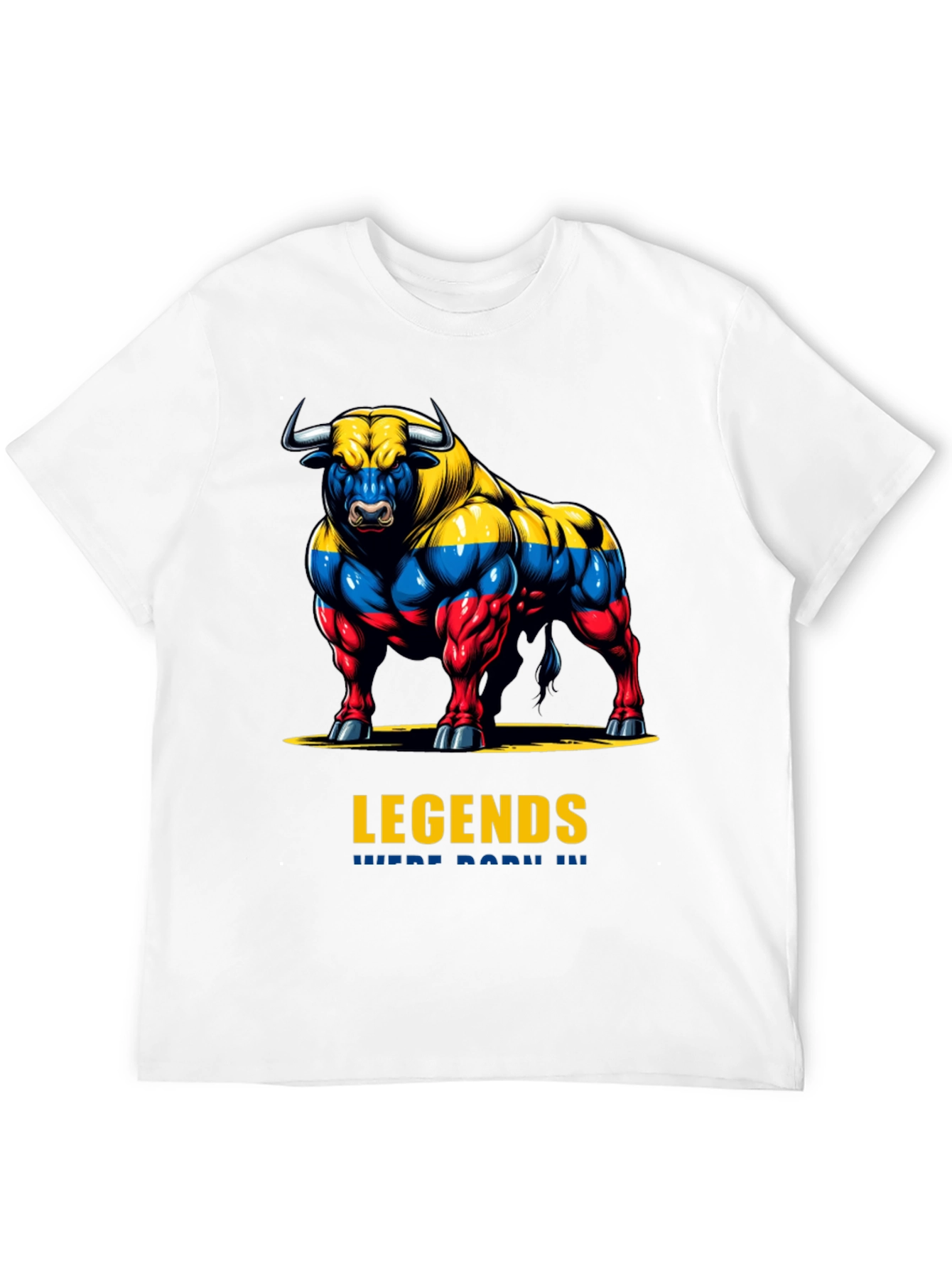 Legends Bull Graphic T-Shirt - Premium Cotton