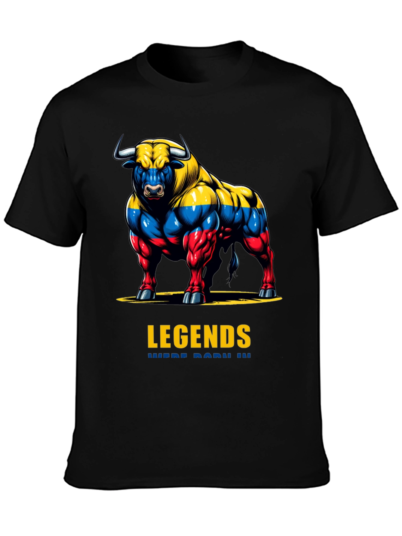 Legends Bull Graphic T-Shirt - Premium Cotton