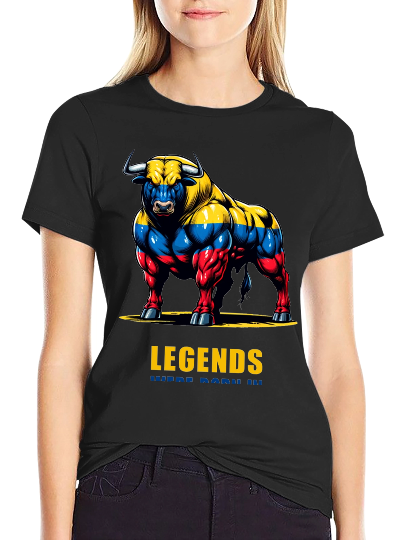 Legends Bull Graphic T-Shirt - Premium Cotton