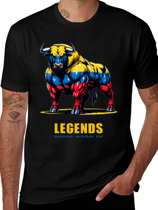 Legends Bull Graphic T-Shirt - Premium Cotton