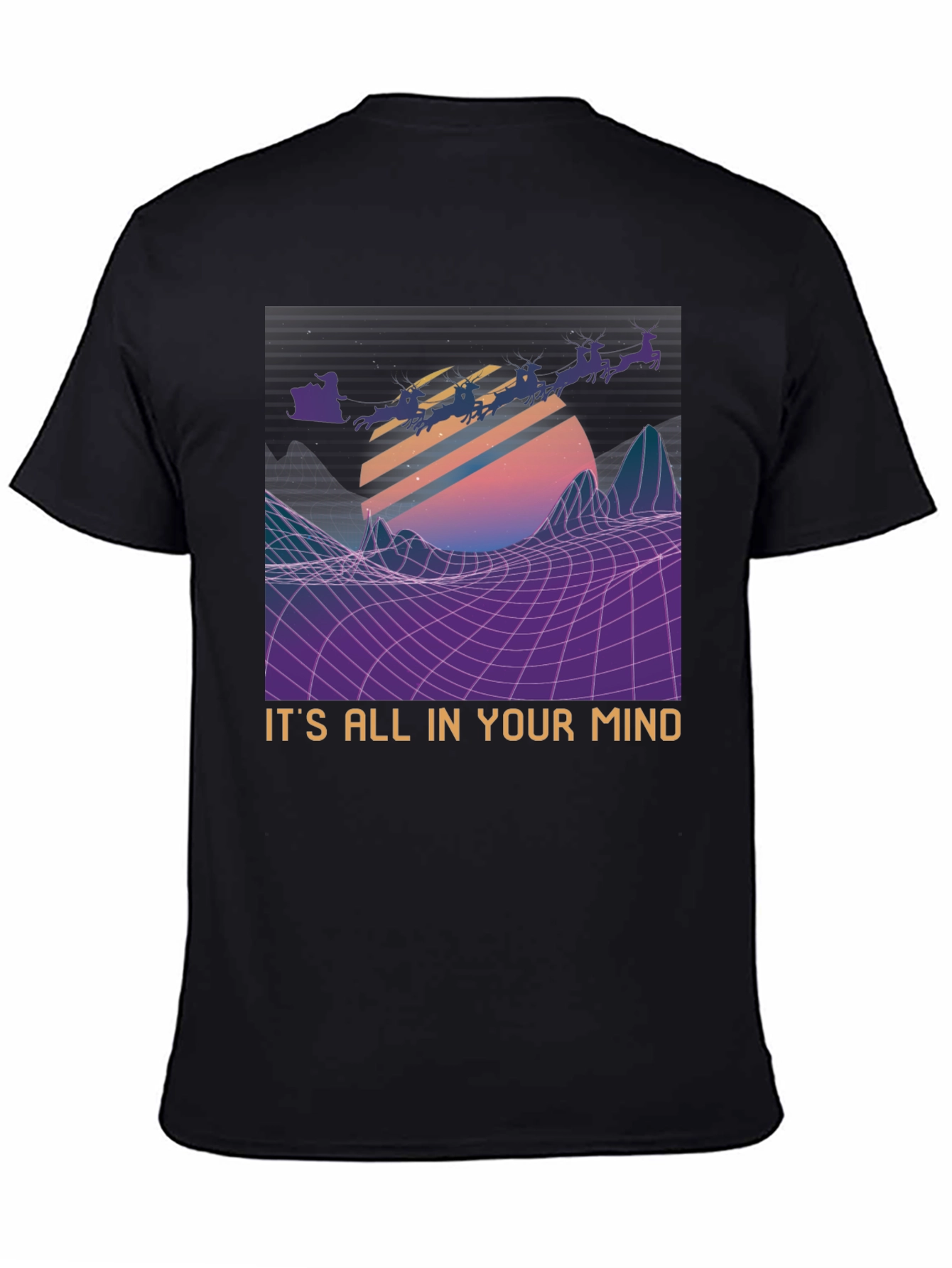 Retro Santa T-Shirt - Its All In Your Mind