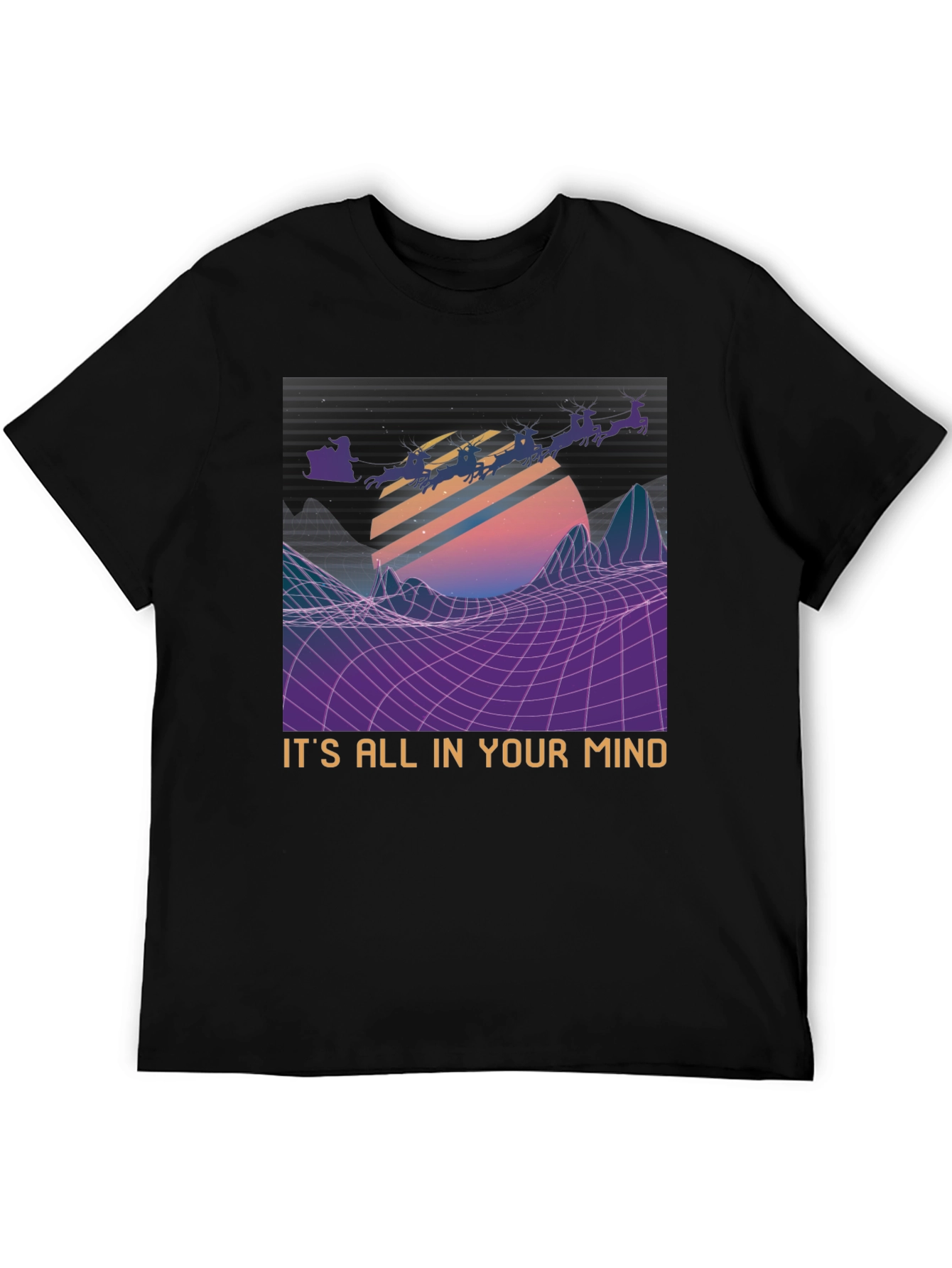 Retro Santa T-Shirt - Its All In Your Mind