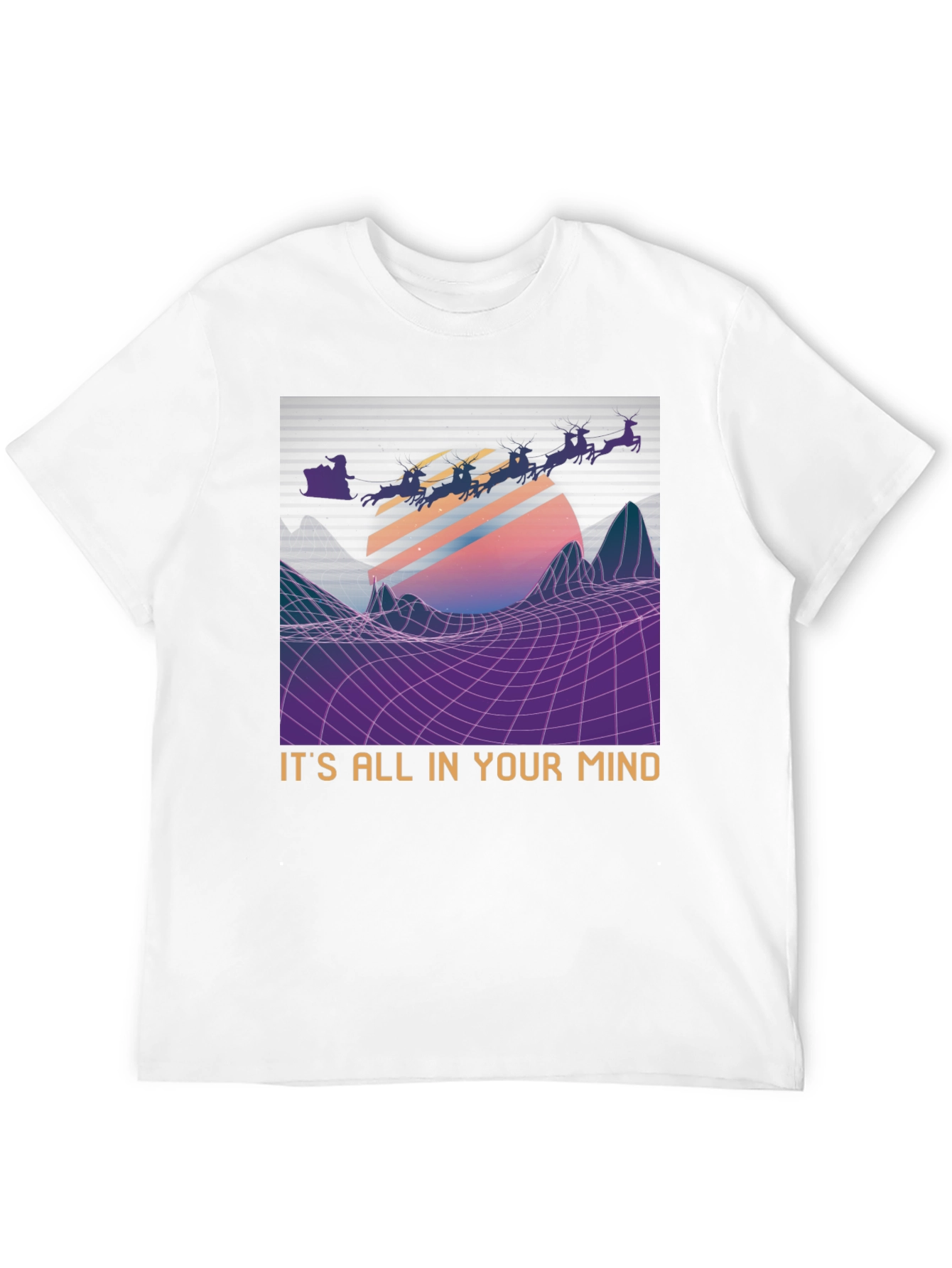 Retro Santa T-Shirt - Its All In Your Mind