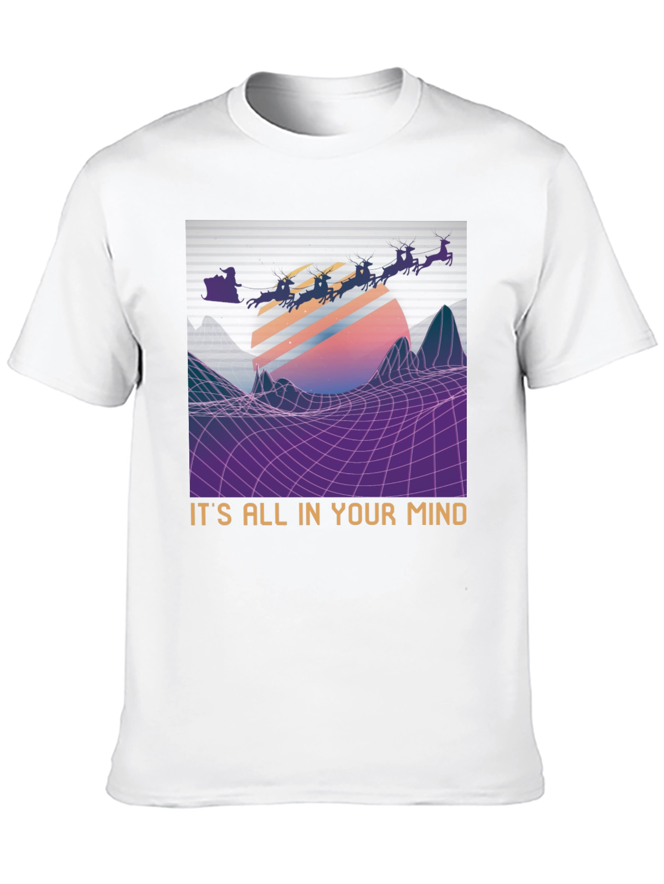 Retro Santa T-Shirt - Its All In Your Mind