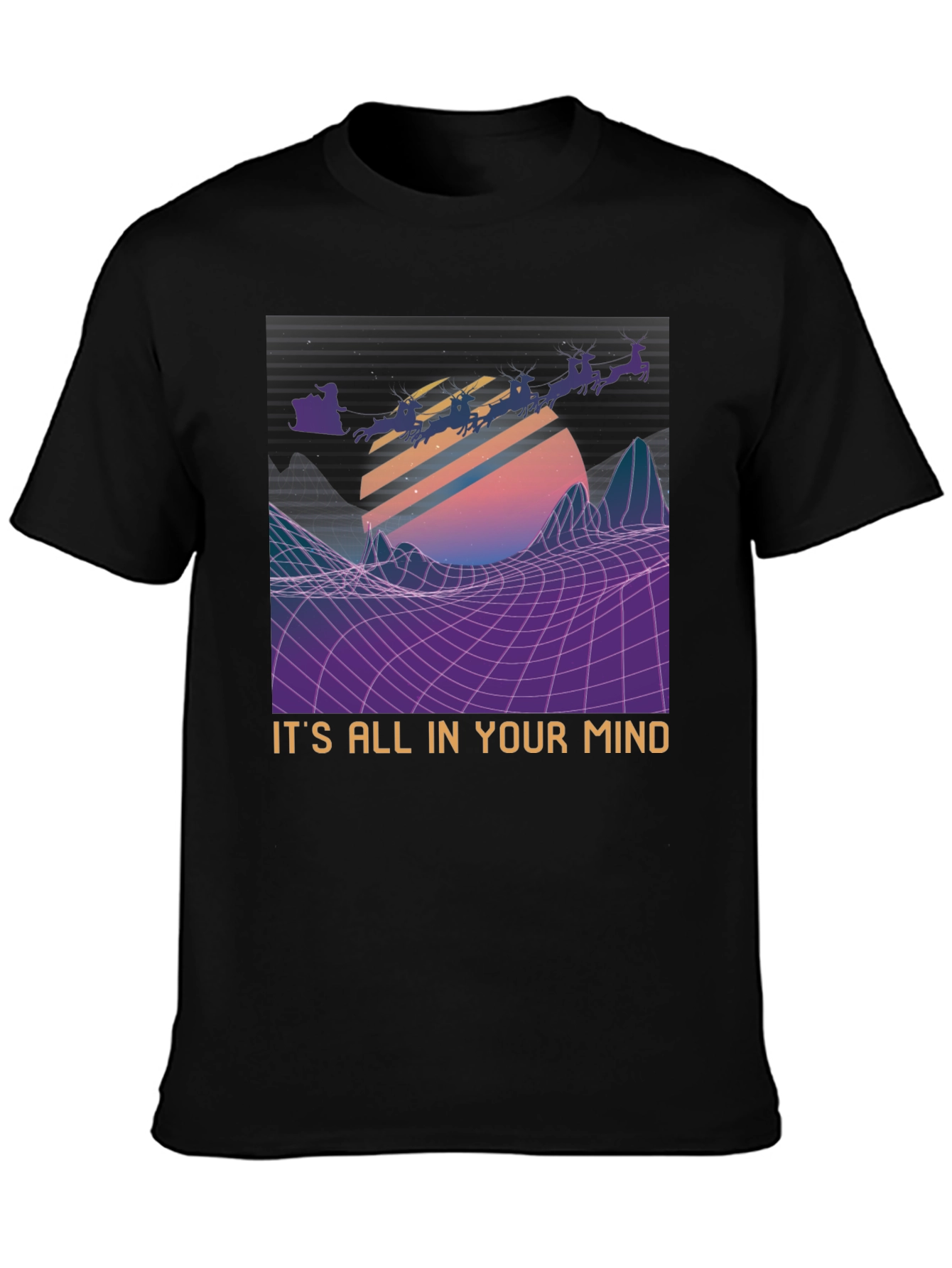 Retro Santa T-Shirt - Its All In Your Mind