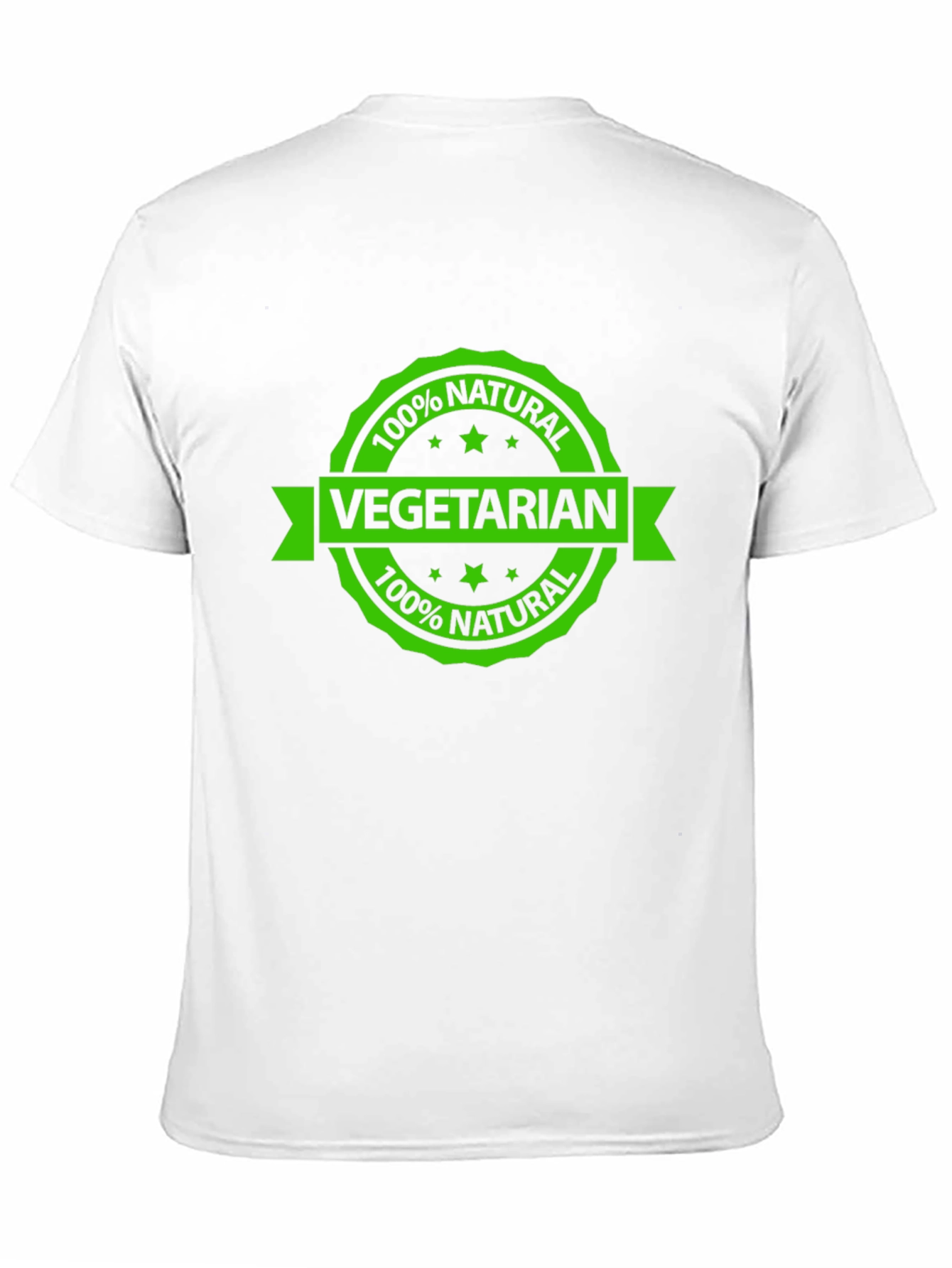 Vegetarian 100% Natural Black T-Shirt