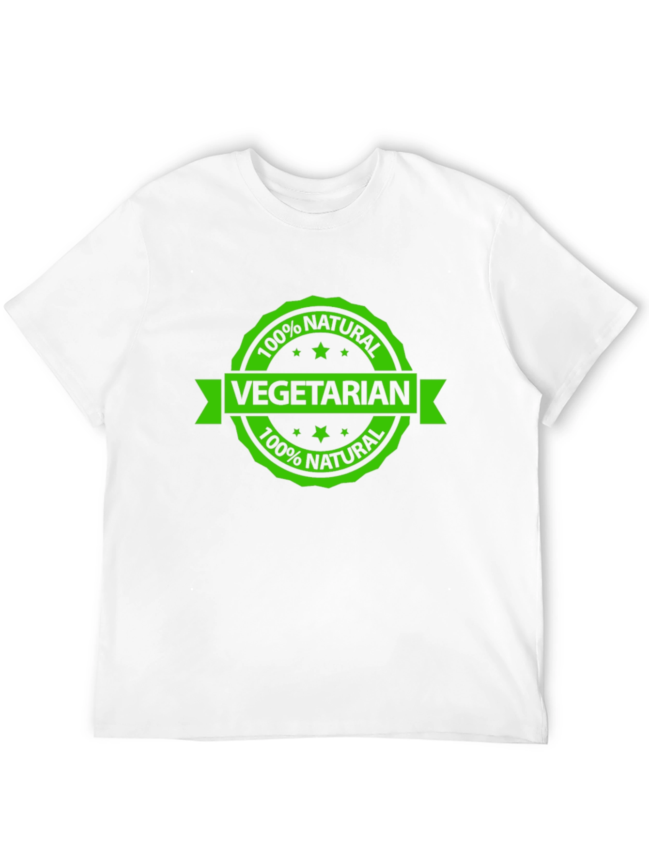 Vegetarian 100% Natural Black T-Shirt