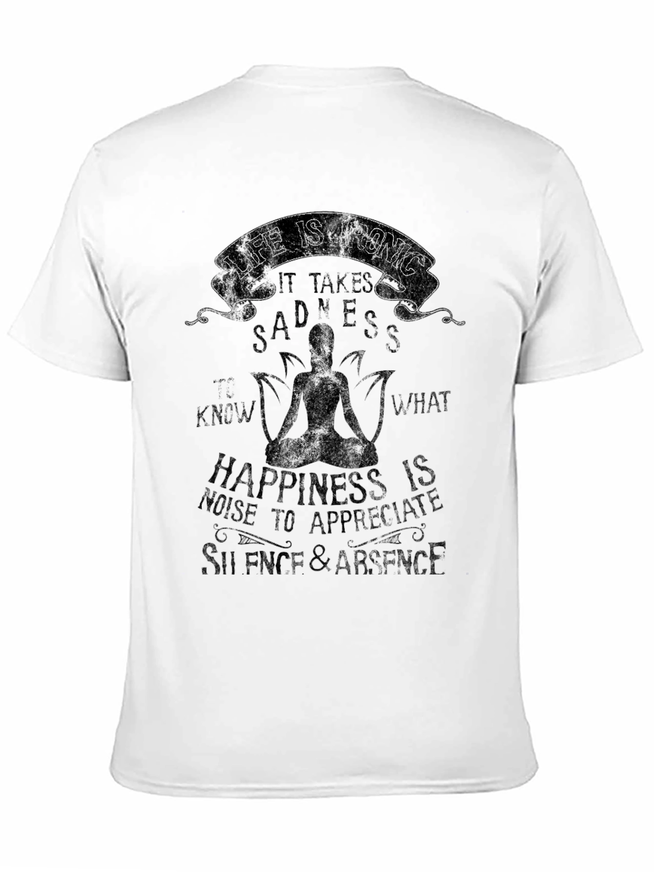 Life Is Ironic Graphic Tee - Black