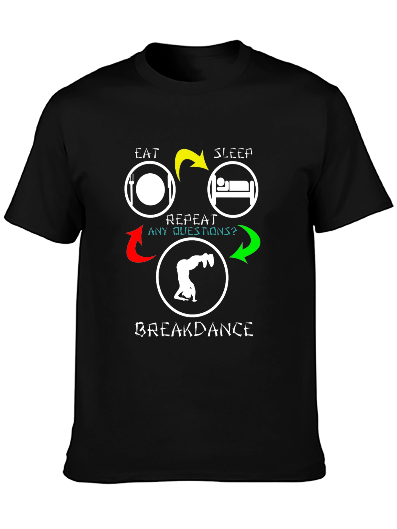 Eat Sleep Breakdance Repeat T-Shirt - Dance Lover Tee