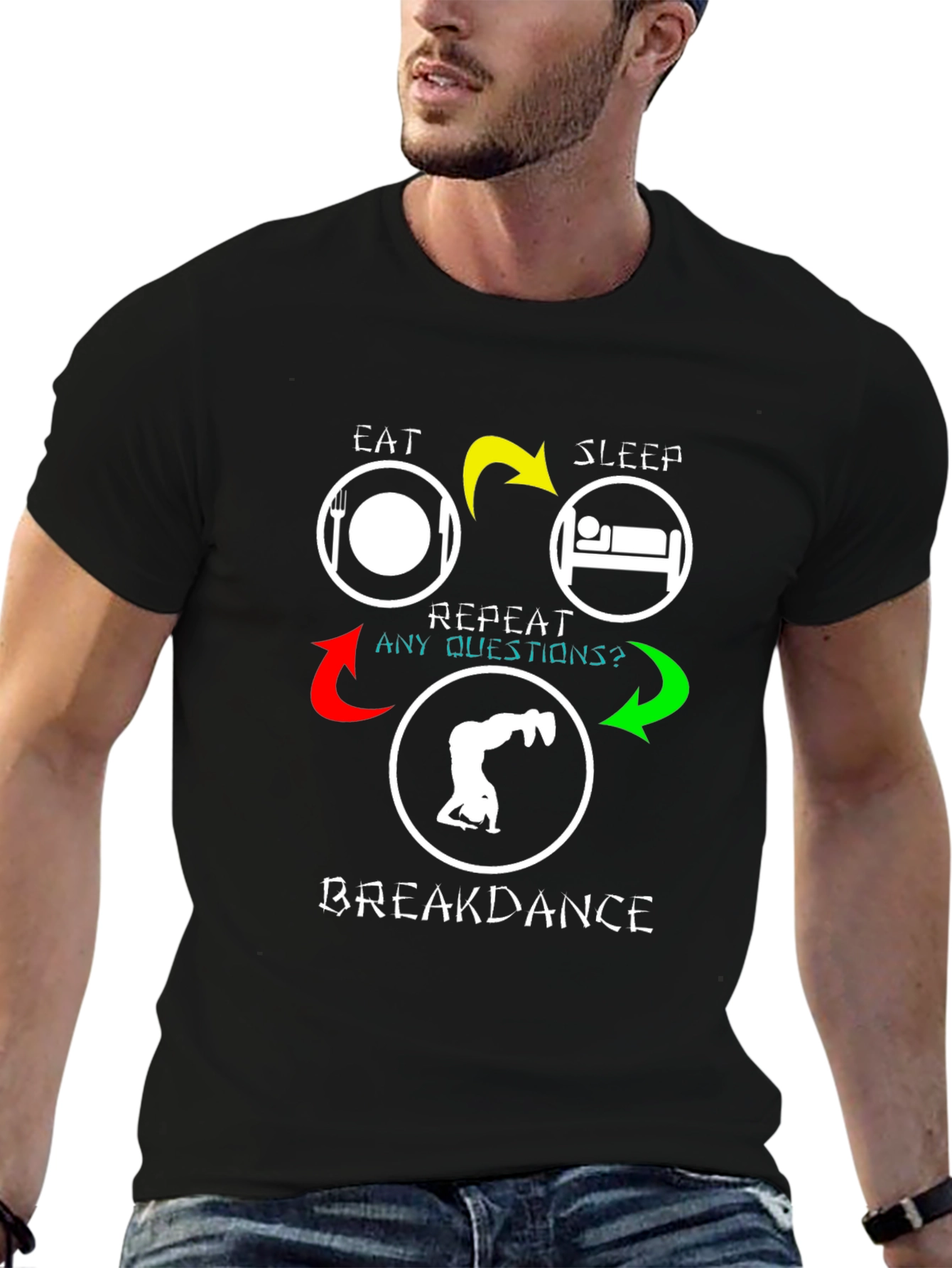 Eat Sleep Breakdance Repeat T-Shirt - Dance Lover Tee