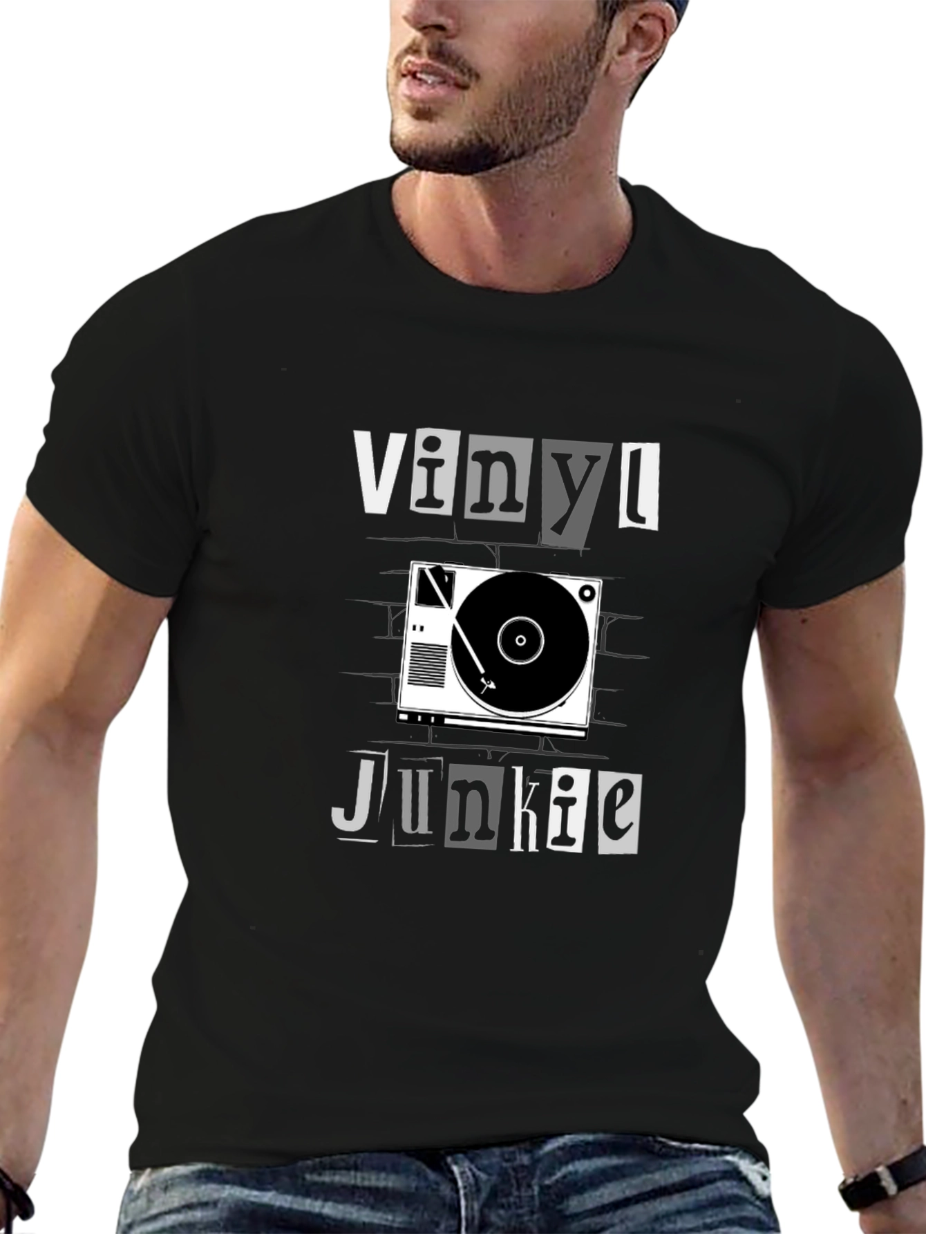 Vinyl Junkie Graphic T-Shirt
