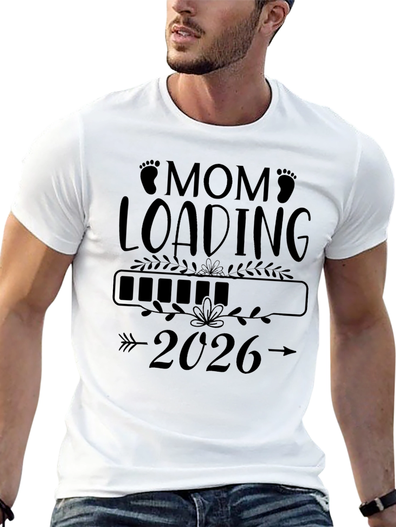Mom Loading 2026 T-Shirt - Expecting Mom Gift