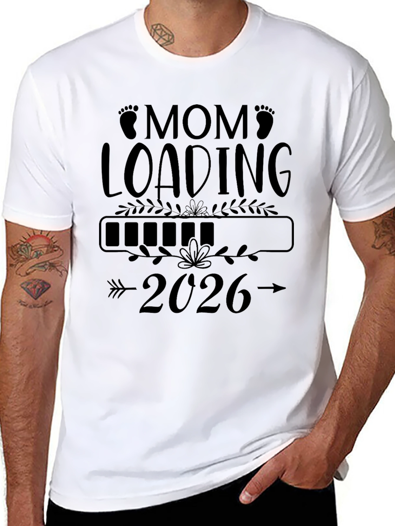 Mom Loading 2026 T-Shirt - Expecting Mom Gift