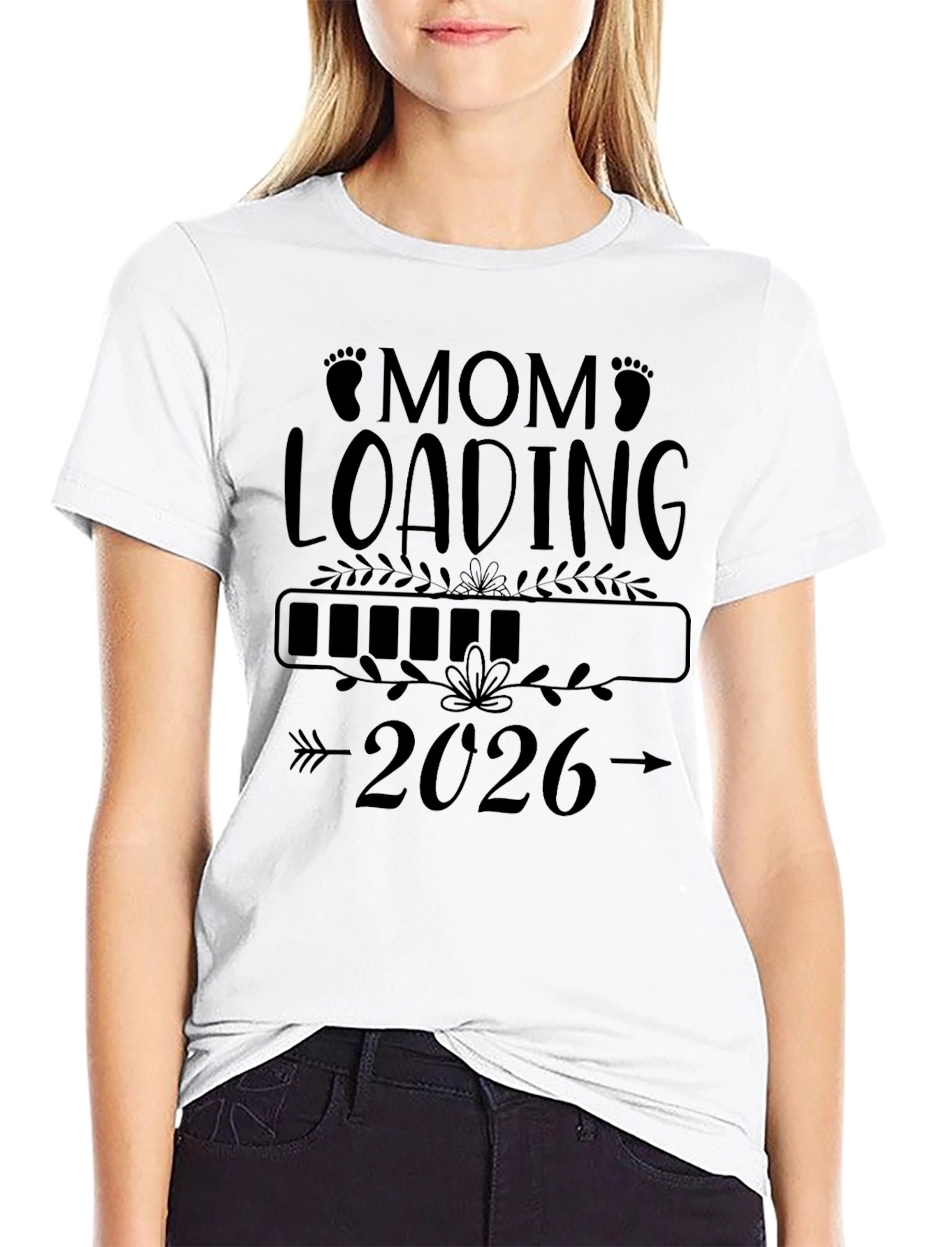Mom Loading 2026 T-Shirt - Expecting Mom Gift