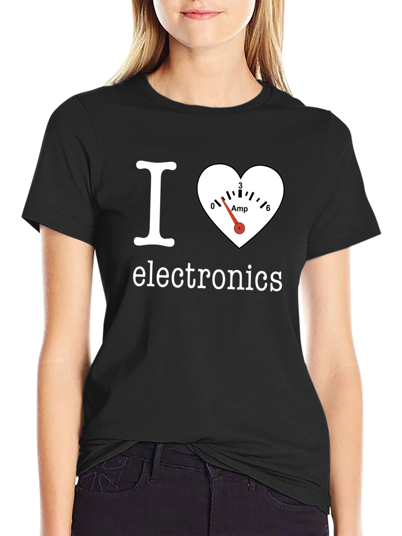 I Heart Electronics Black T-Shirt