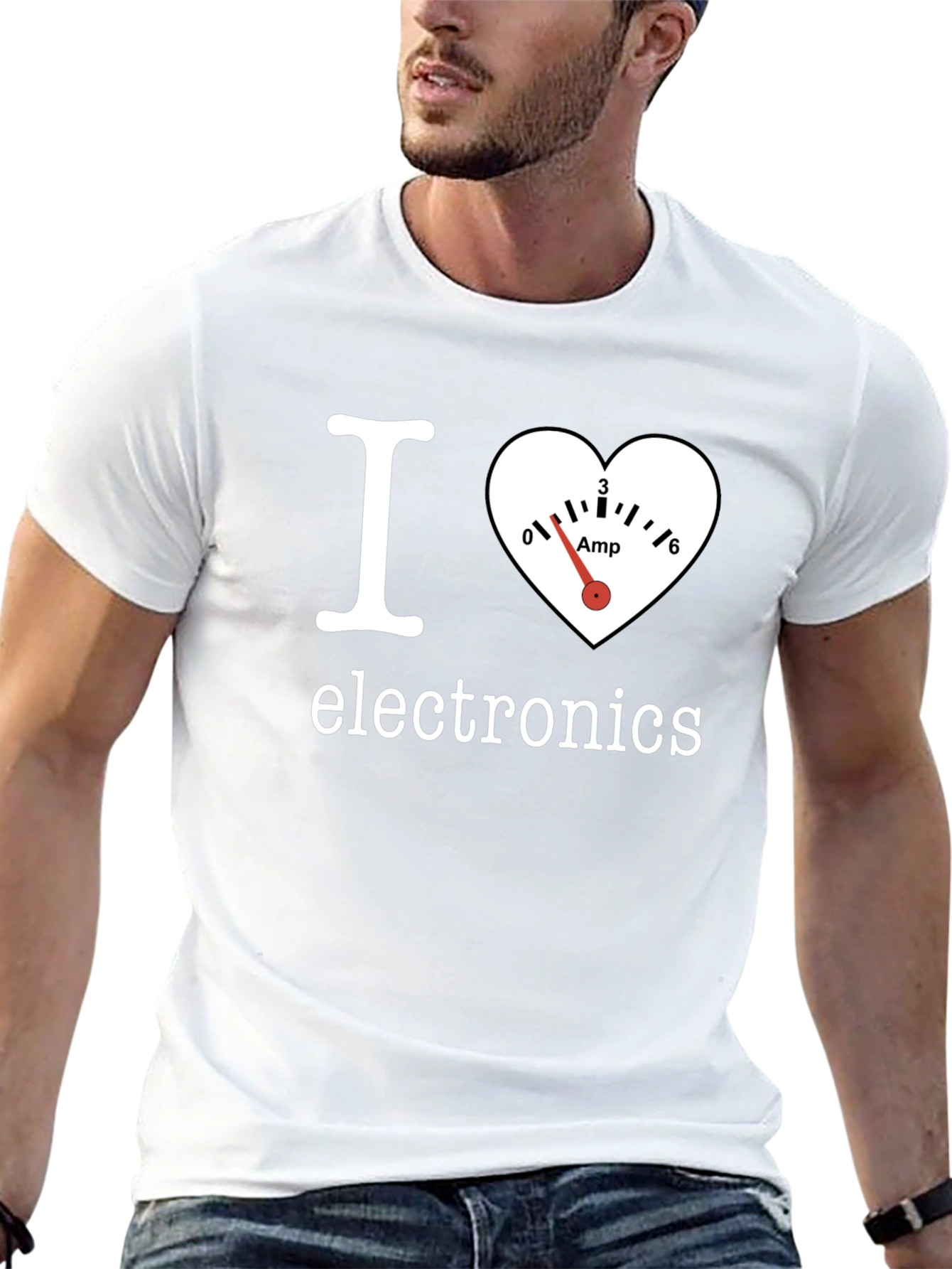 I Heart Electronics Black T-Shirt
