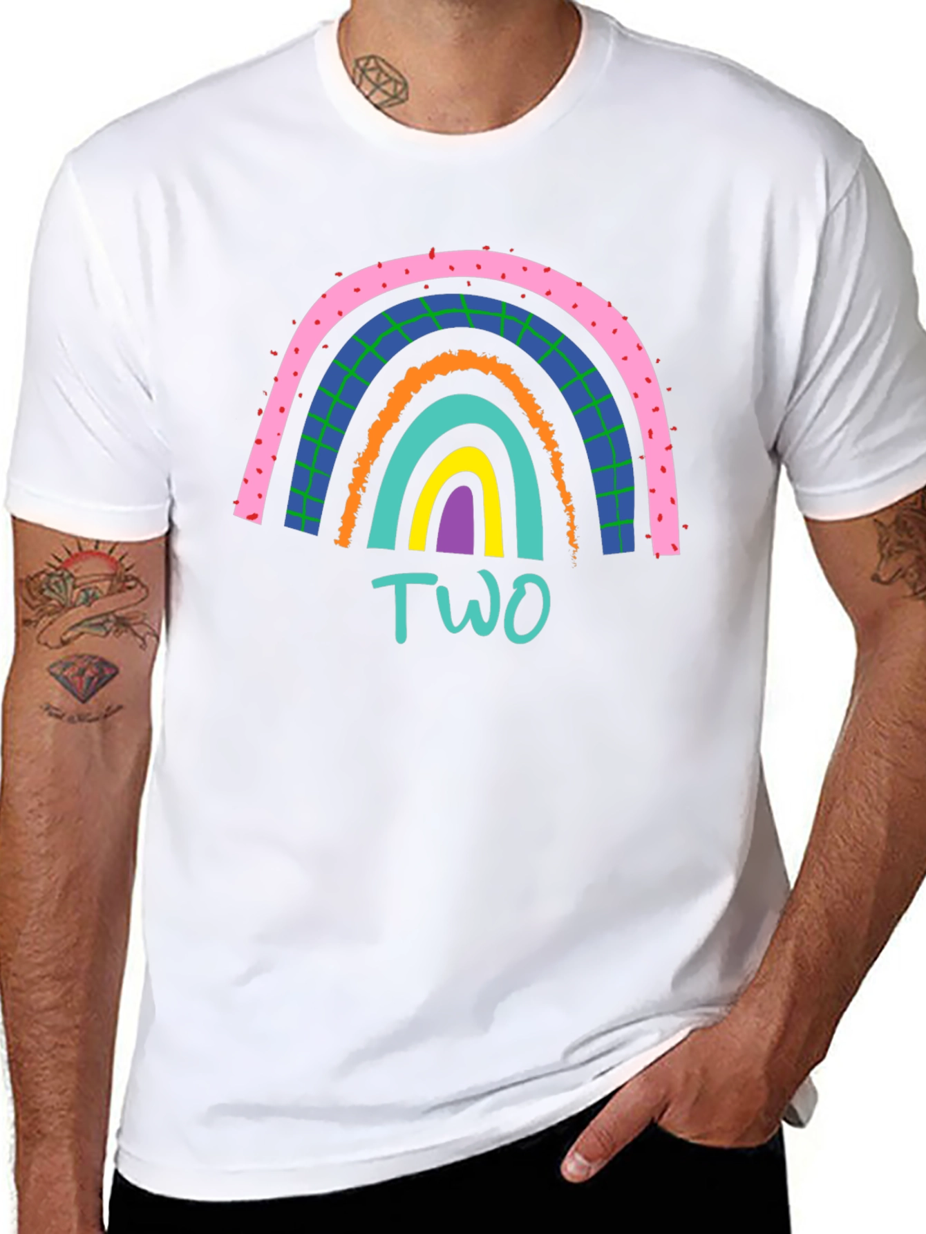 Rainbow Two Birthday T-Shirt