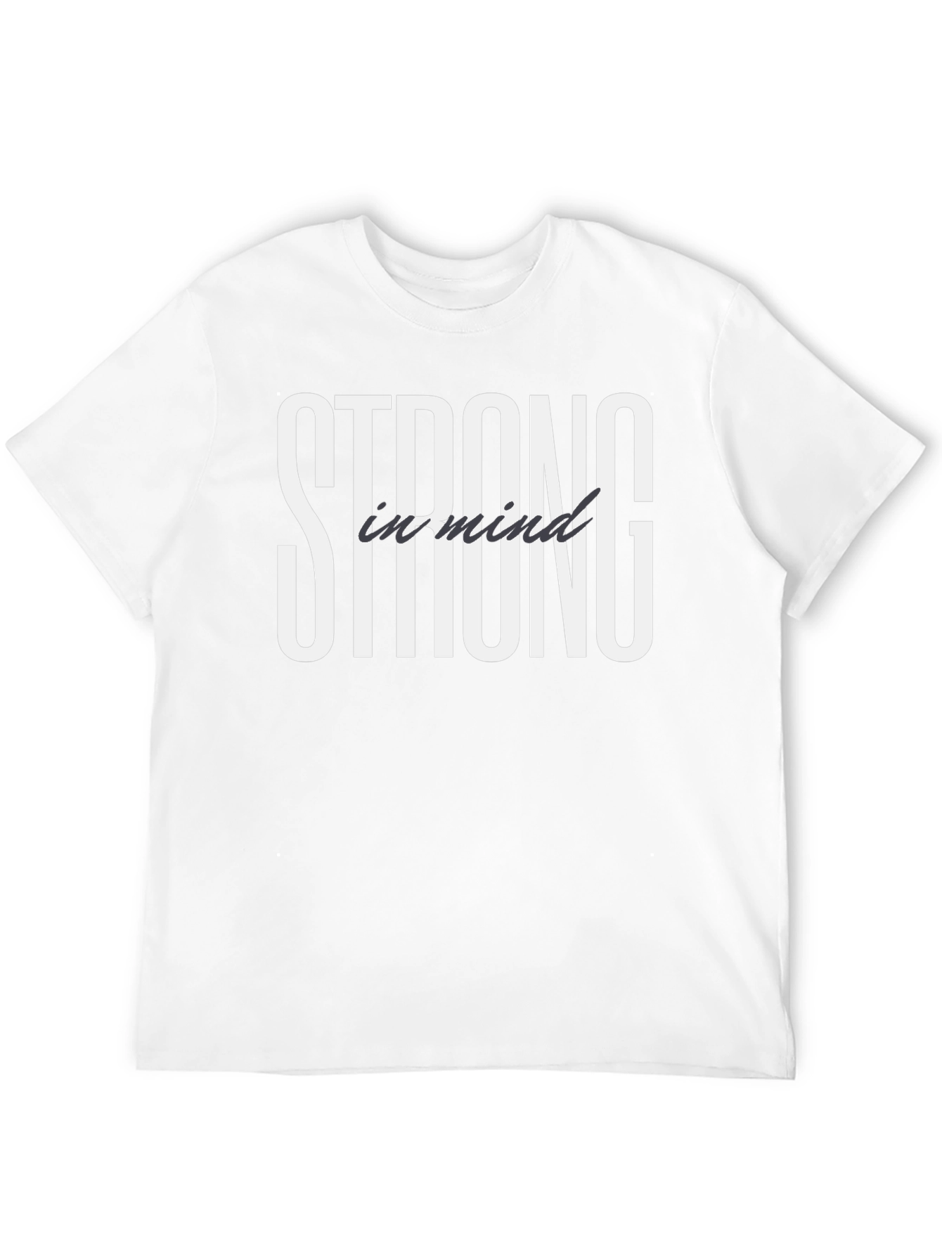 Strong in Mind Black T-Shirt - Motivational Tee