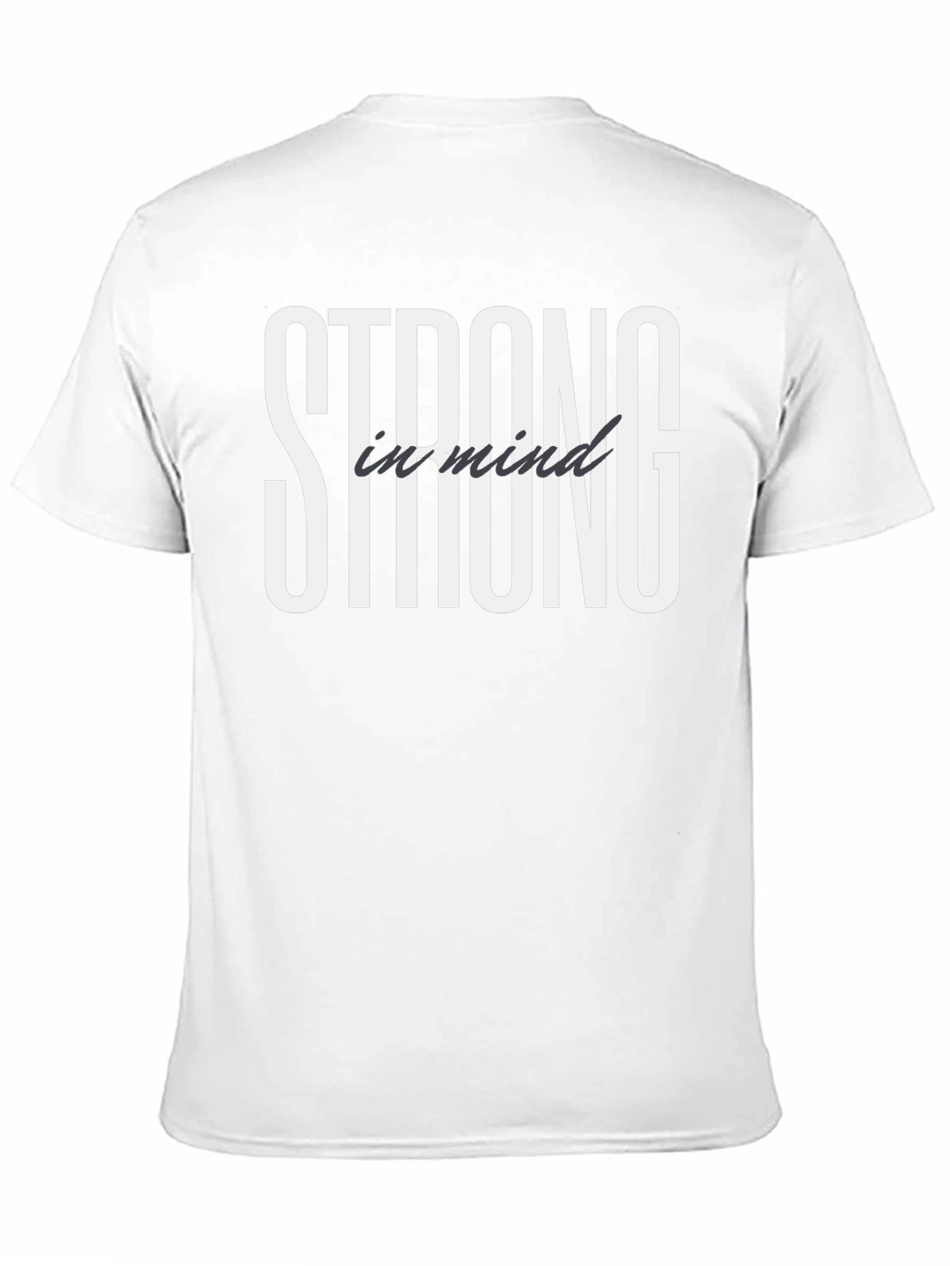 Strong in Mind Black T-Shirt - Motivational Tee