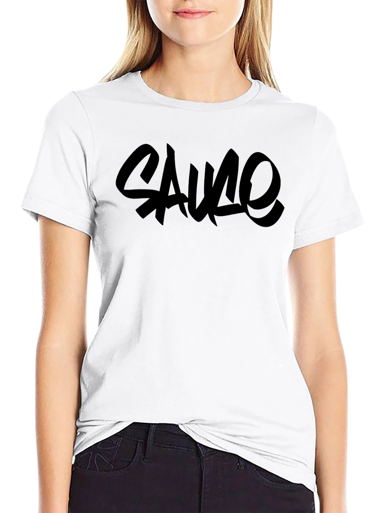 Sauce Graphic Tee - Mens Black Crew Neck T-Shirt