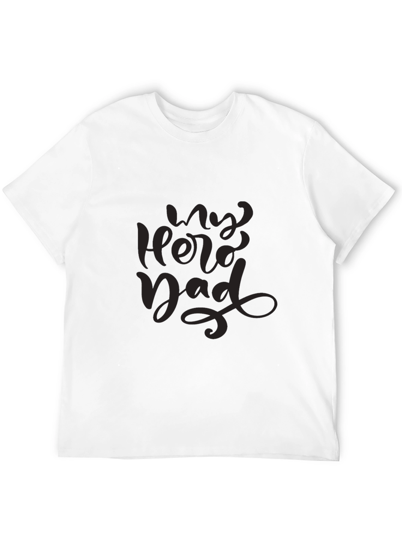 My Hero Dad Black T-Shirt