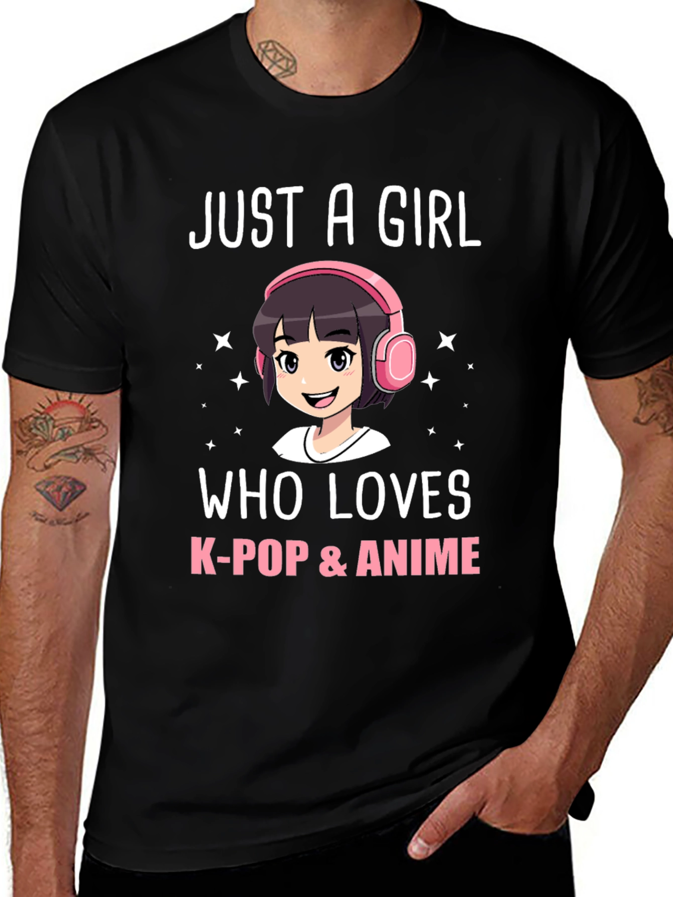 Just A Girl Who Loves K-Pop & Anime T-Shirt